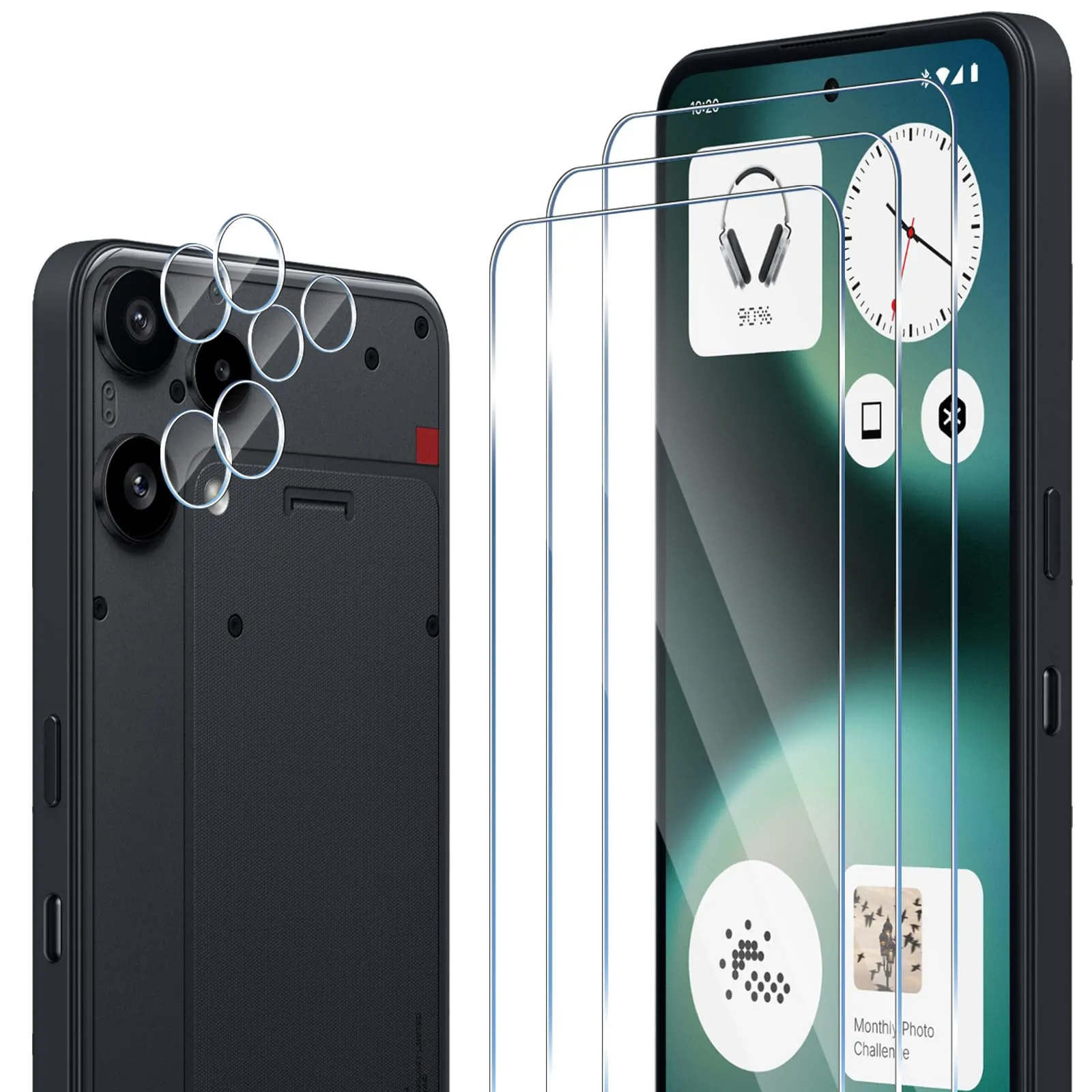 ELYCO Vetro Temperato per Nothing Phone 3a Lite, 3+3 Pezzi - immagine 1