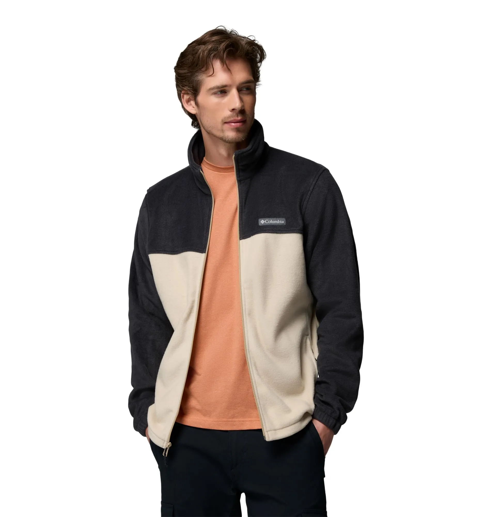 Columbia Steens Mountain Full Zip 2.0 Men's Fleece Jacket - Fossil/Black, XL - immagine 4