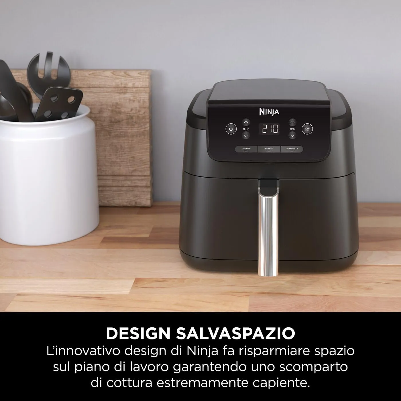 Ninja AirCrisp AF110EU Friggitrice ad Aria, 4,7L, Nero - immagine 6