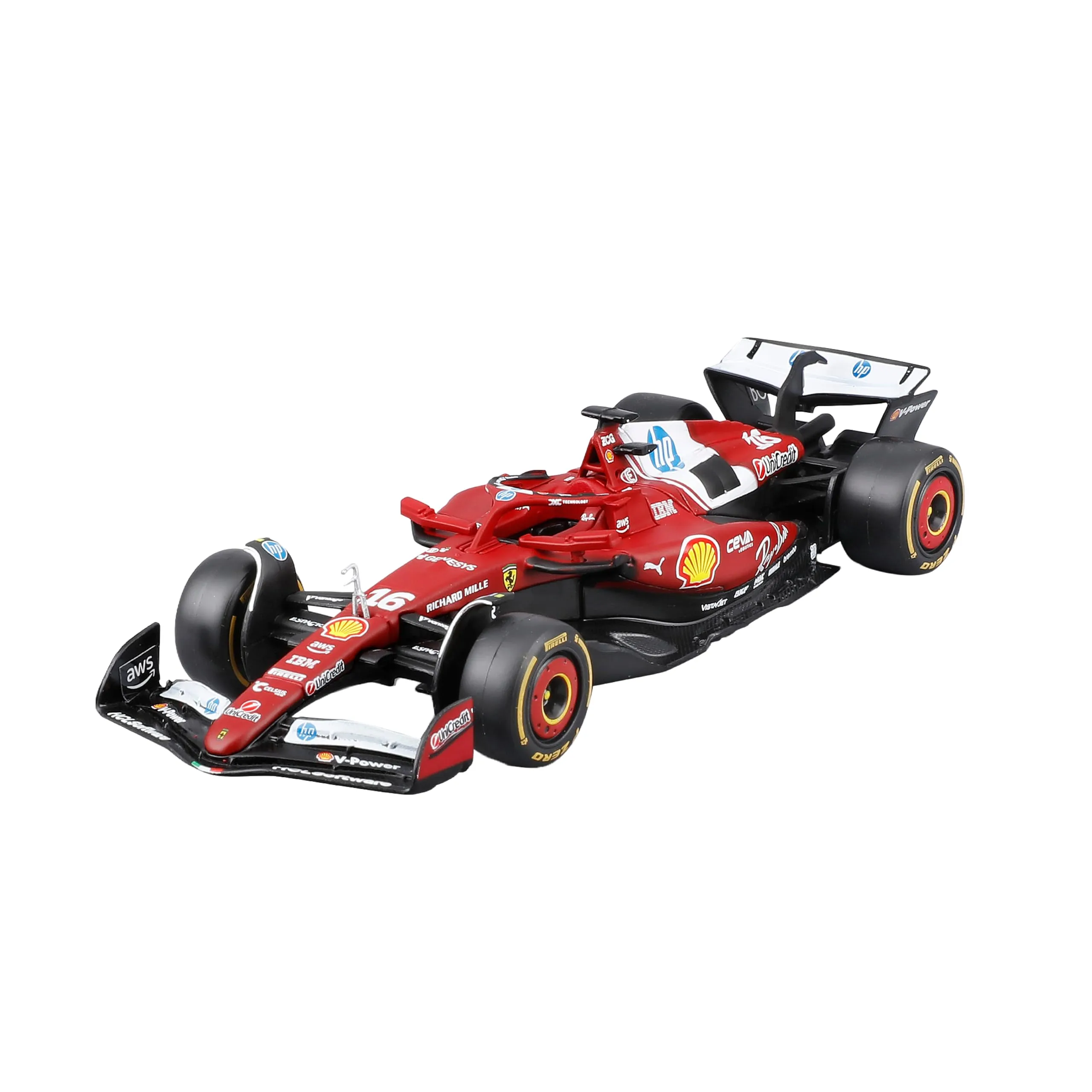 Bburago Ferrari SF-25 F1 2025 #16 Leclerc 1:43 Diecast Model - immagine 1
