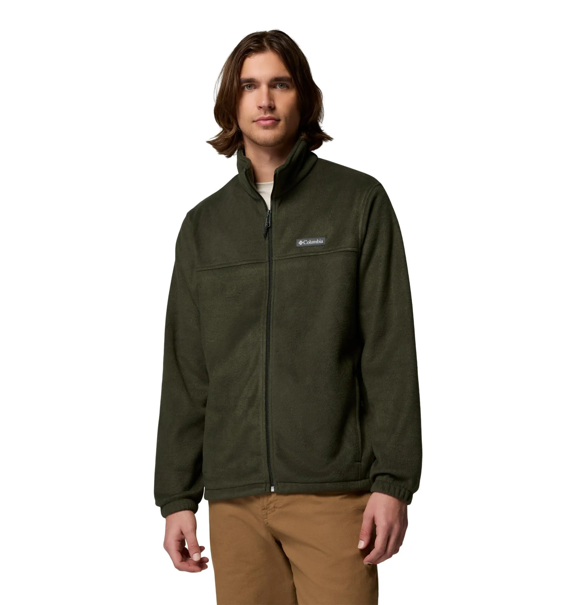 Columbia Steens Mountain Full Zip 2.0 Men's Fleece Jacket, Greenscape, M - immagine 1