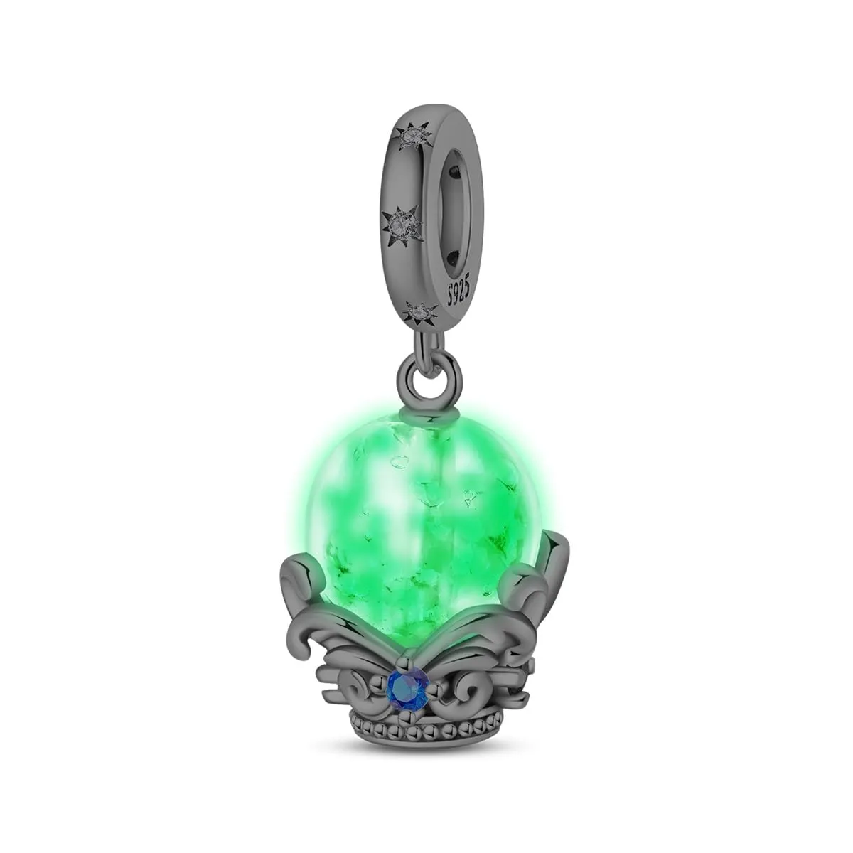 TINSLO Bead Charm in Argento Sterling 925 con Cubic Zirconia per Braccialetti e Collane europei - immagine 4