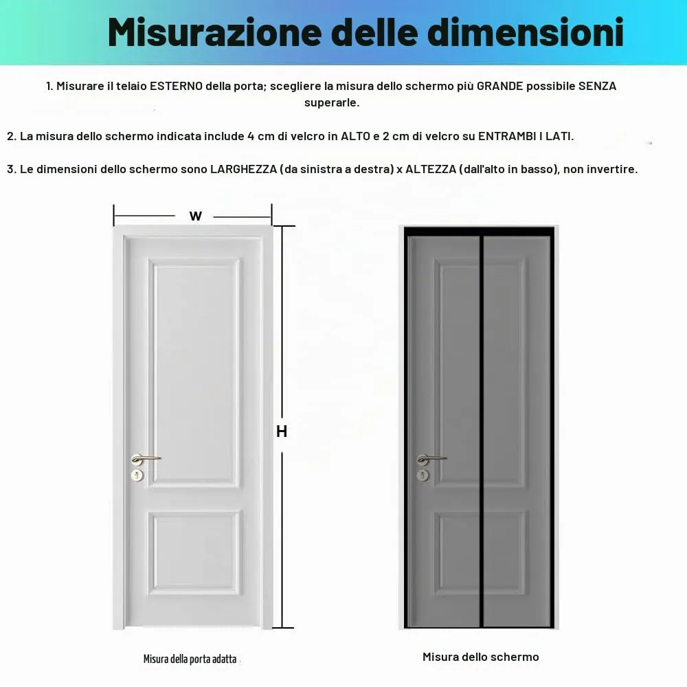 ESMAYULO Zanzariera Magnetica per Porta in Fibra di Vetro, 120x245 cm, Nero - immagine 5