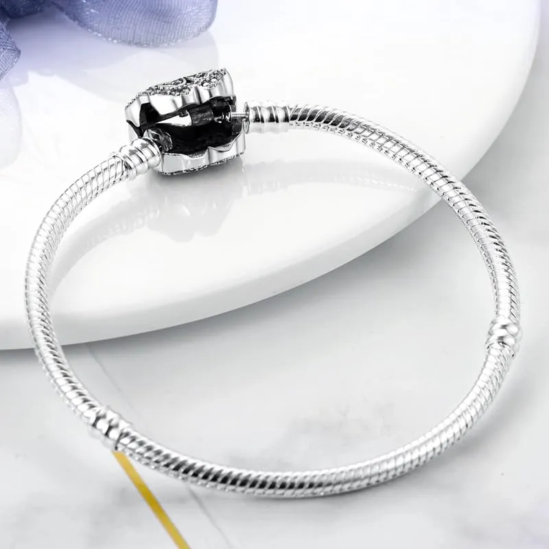 KUNSIR Moments Bracciale Donna in Argento Sterling 925 Snake, Compatibile con Pandora - immagine 2
