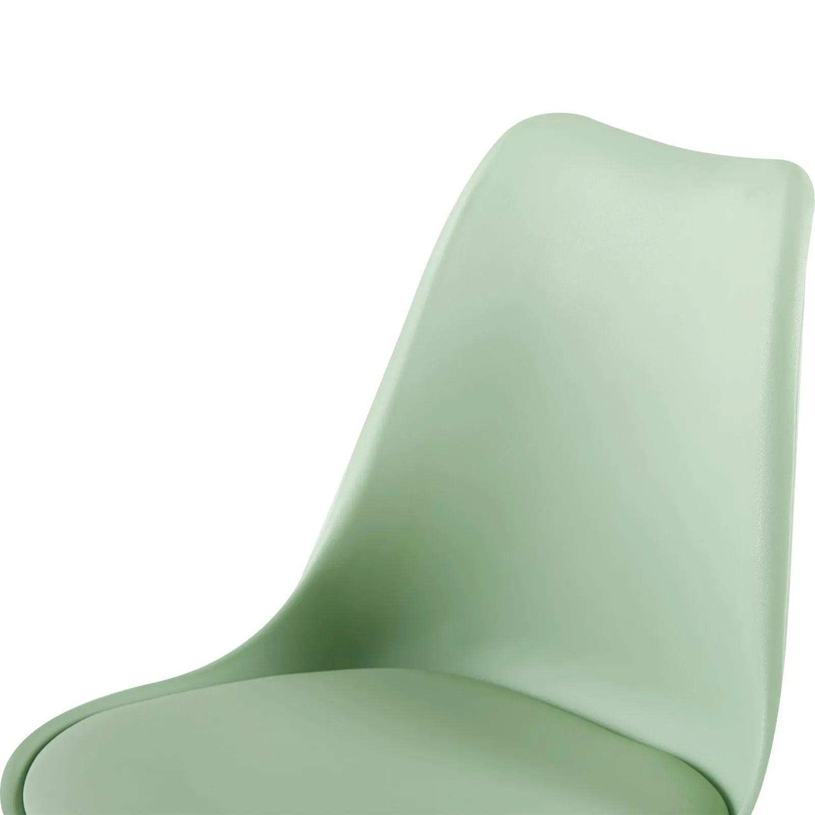 EGGREE Set di 6 Sedie da Pranzo e Cucina in Pelle PU e Legno, Gelato Verde - immagine 6