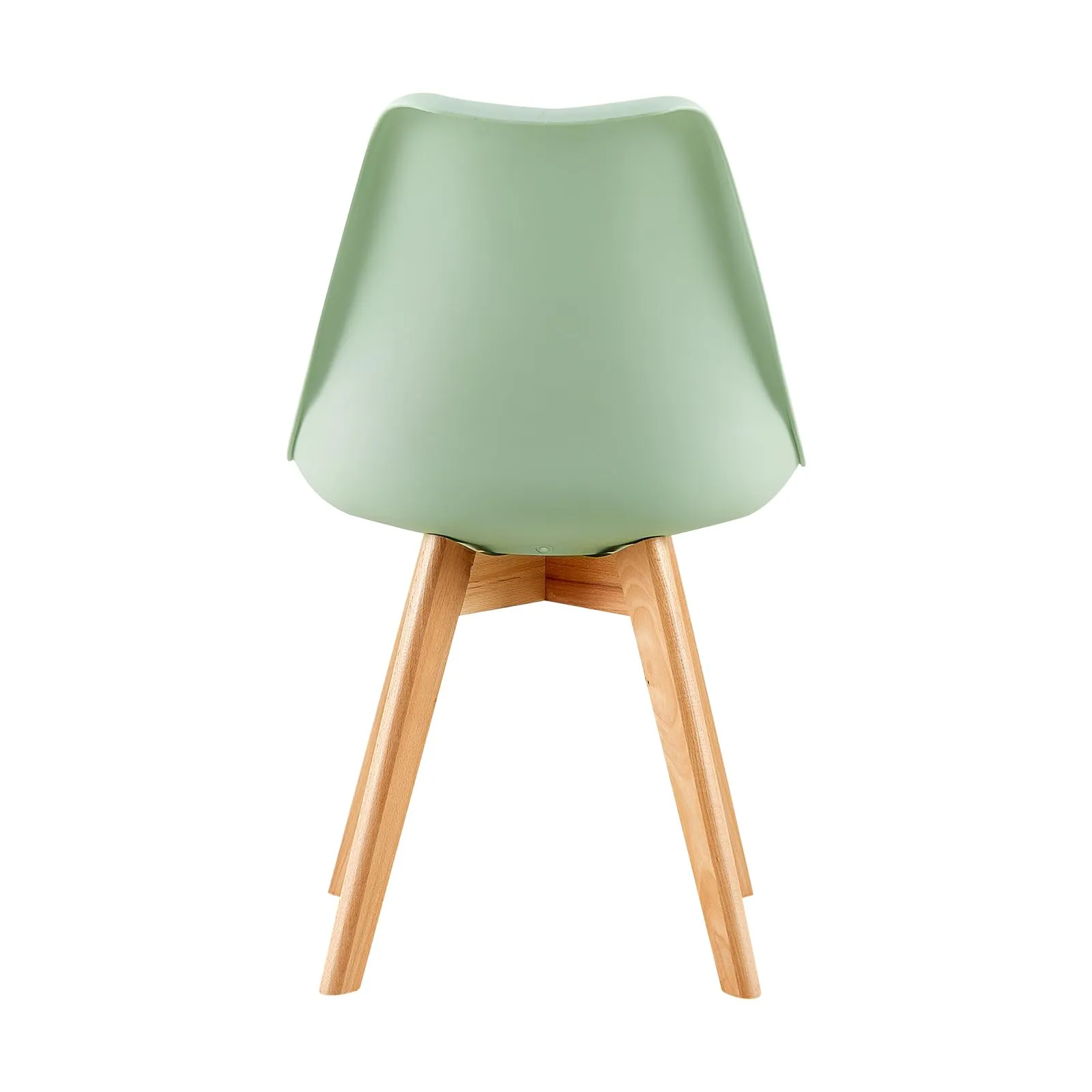 EGGREE Set di 6 Sedie da Pranzo e Cucina in Pelle PU e Legno, Gelato Verde - immagine 9