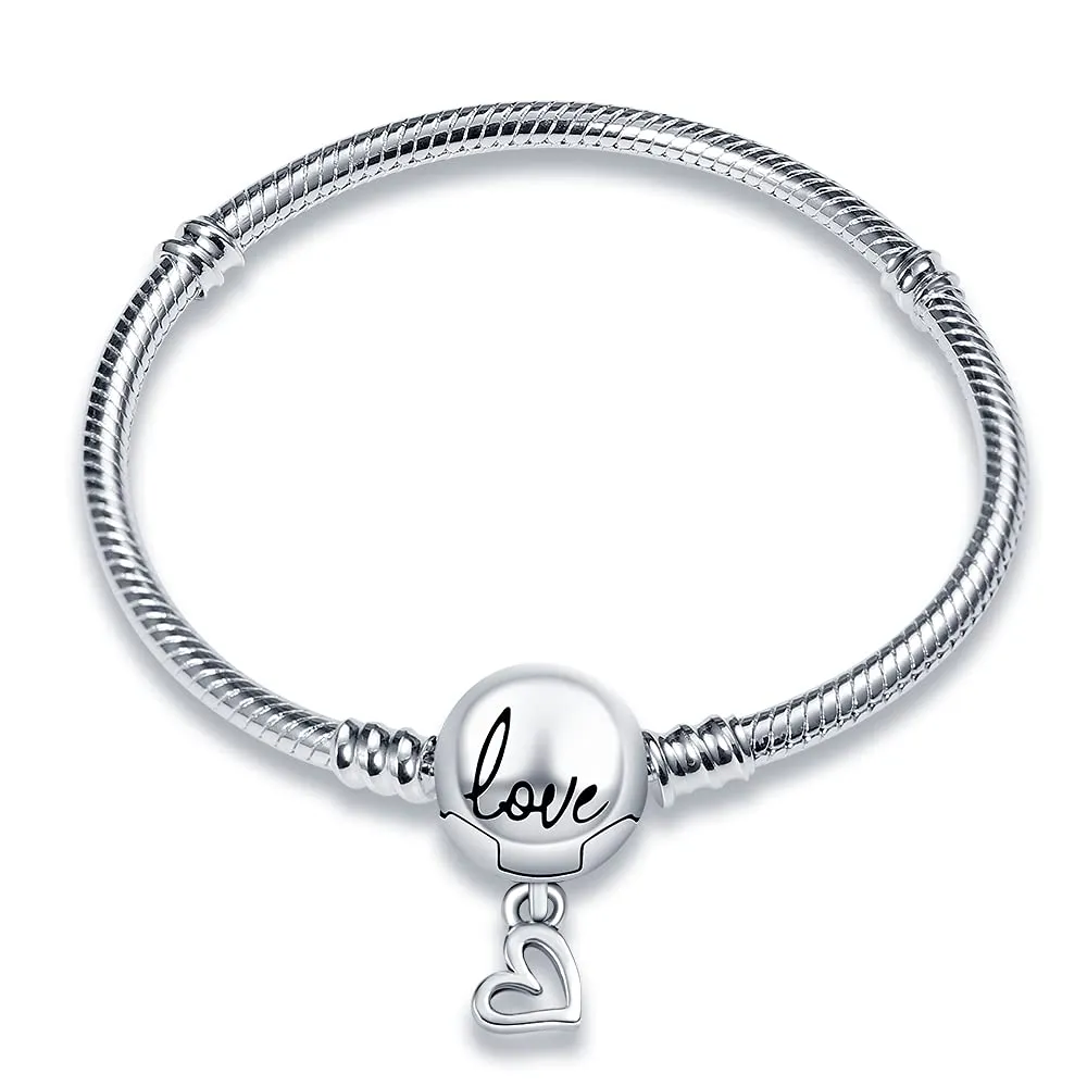 KUNSIR Moments Bracciale Donna in Argento Sterling 925 Snake, Compatibile con Pandora, 20cm - immagine 1