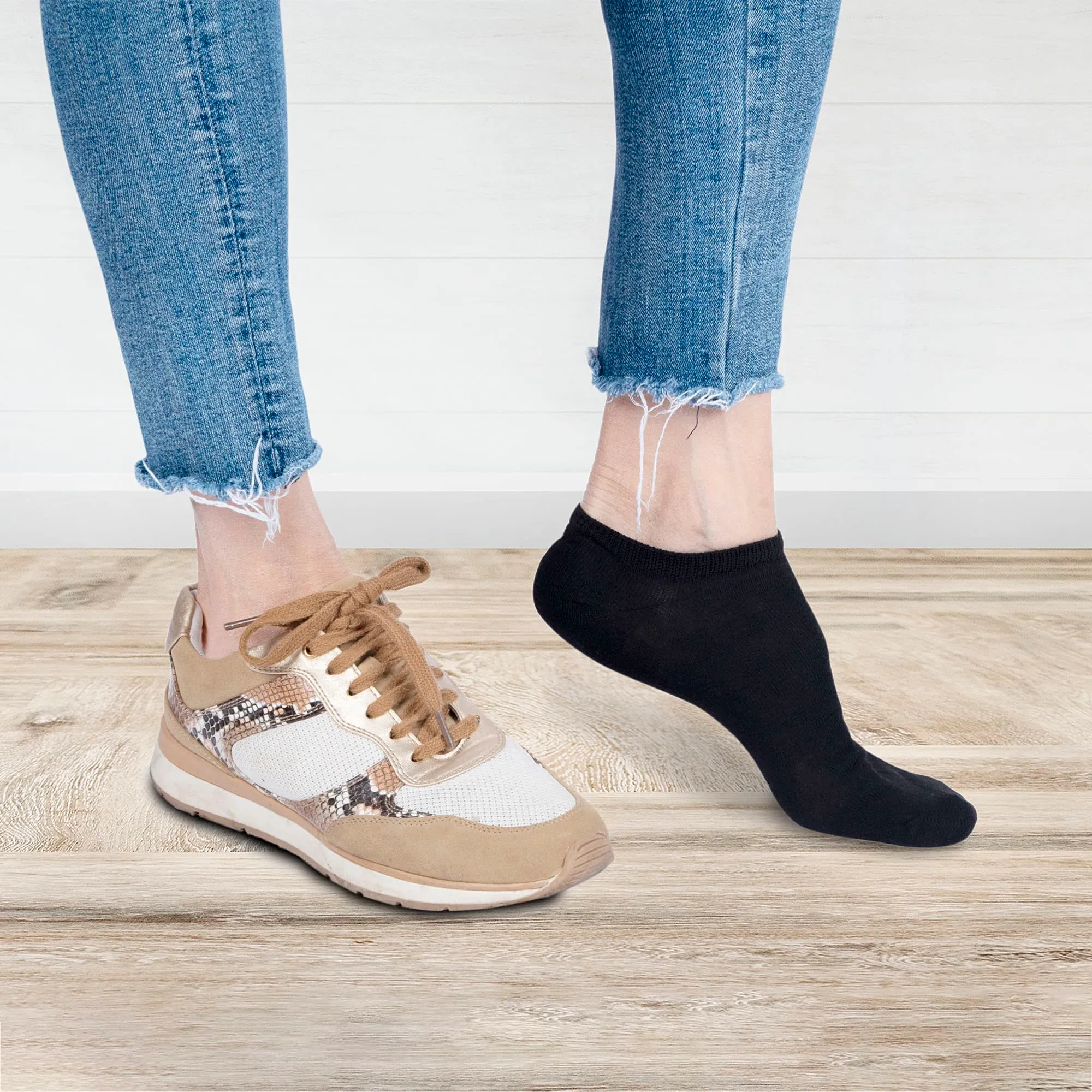 POPYS Calzini Corti in Cotone Unisex, 15 Paia, Nero, Taglia 35-40 - immagine 2