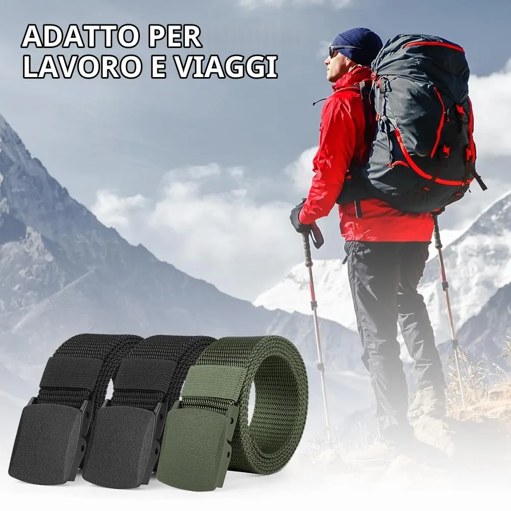Aomig Cintura Tattica in Nylon con Fibbia in Plastica, Regolabile per Uomo, Outdoor e Militare - immagine 7