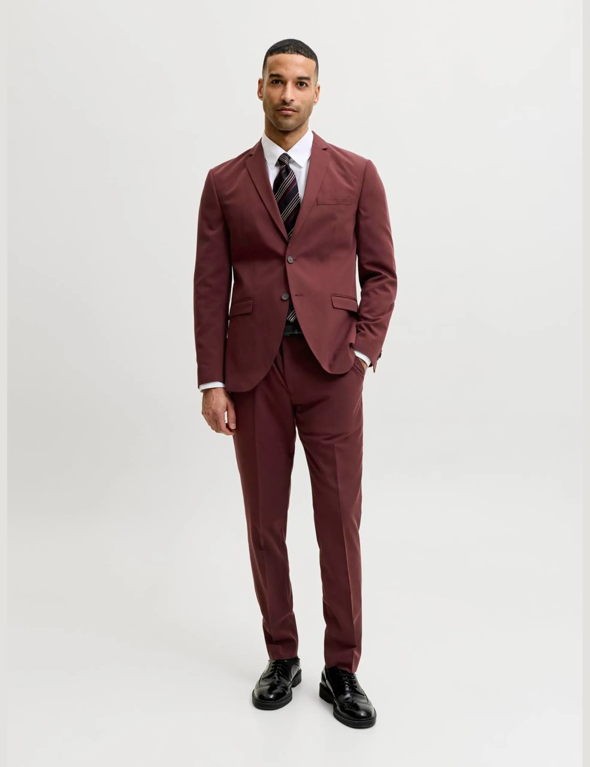 Jack & Jones JPRFRANCO Super Slim Fit Suit, Bitter Chocolate, Size 46 - immagine 3