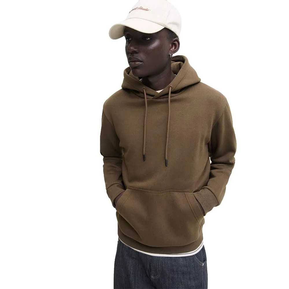 Jack & Jones Felpa con Cappuccio Marrone - L - immagine 2