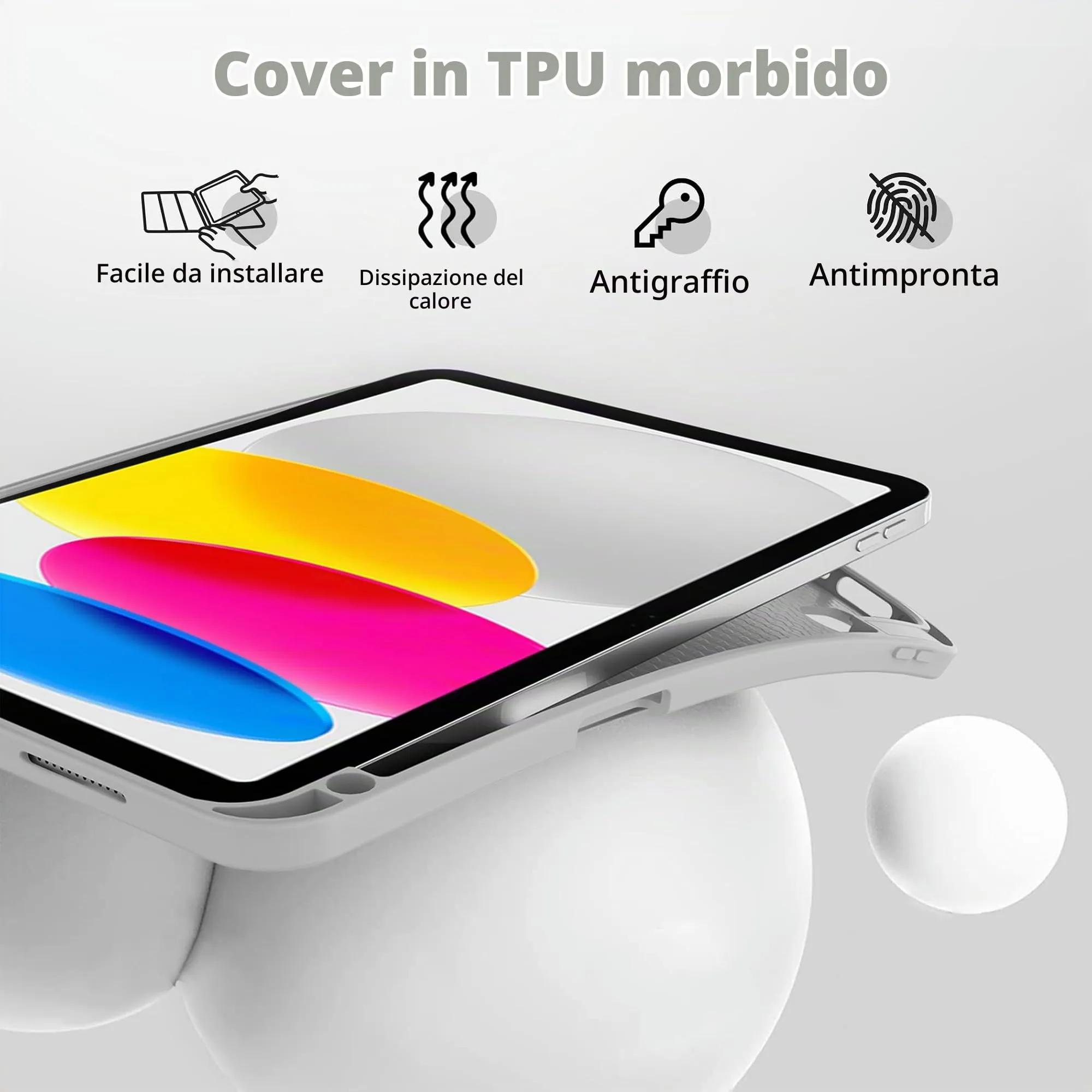 CACOE Cover per iPad 11 Generazione (A16) / iPad 10 Generazione 10.9" (2022) - immagine 3