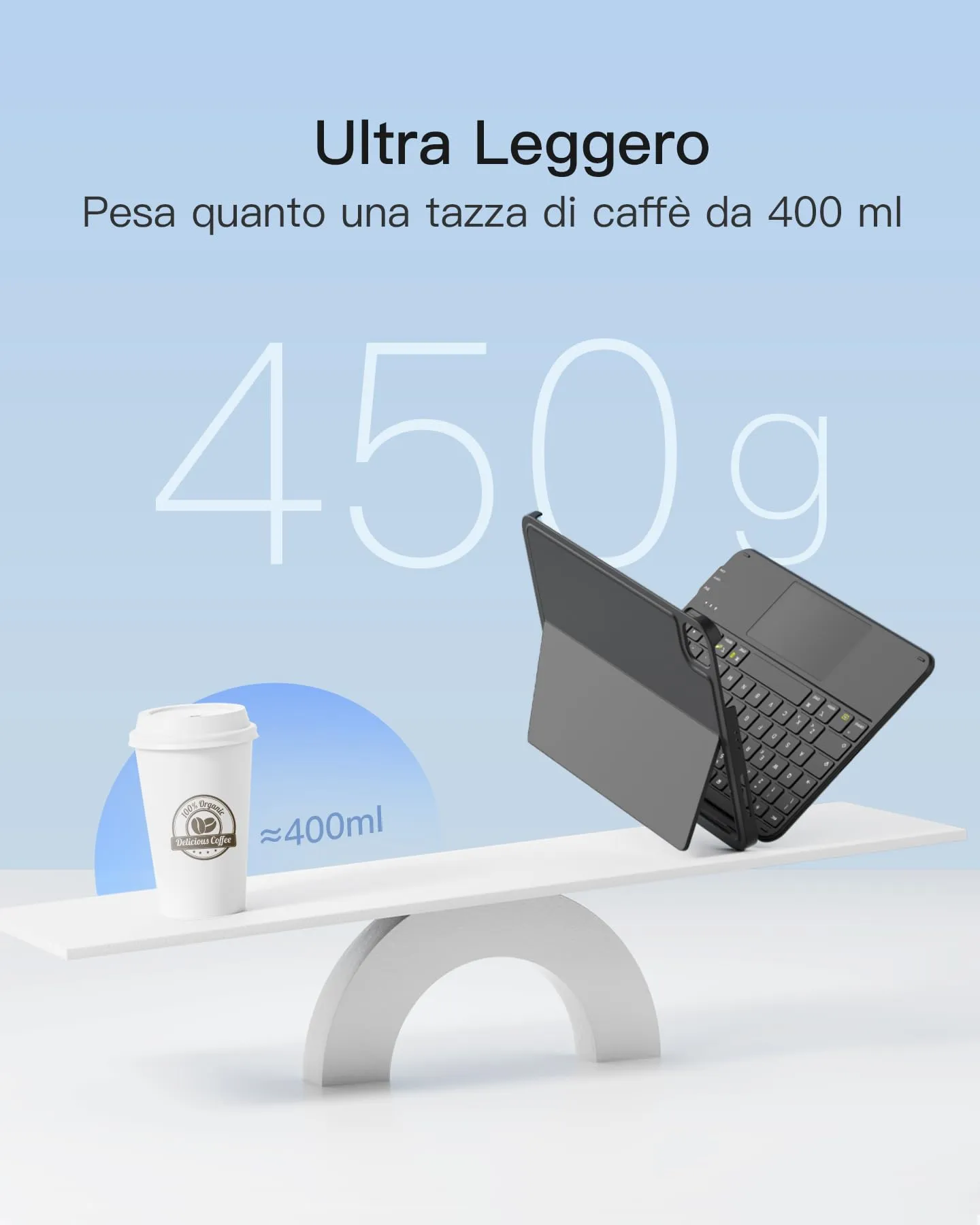 Inateck Custodia Tastiera per iPad A16, 10a Gen - immagine 3