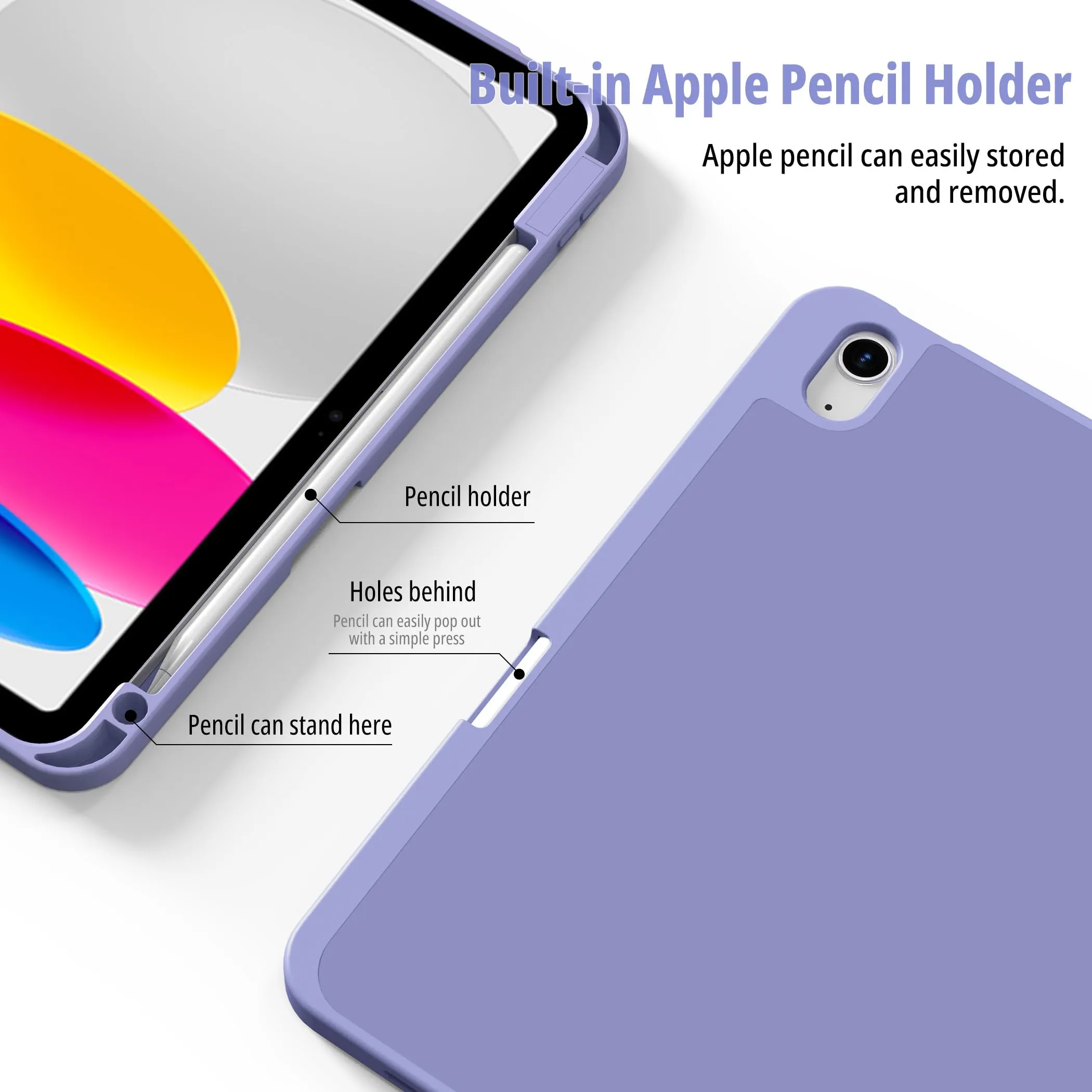 CACOE Cover per iPad 11 Generazione (A16) e iPad 10 Generazione (10.9 pollici) - immagine 3