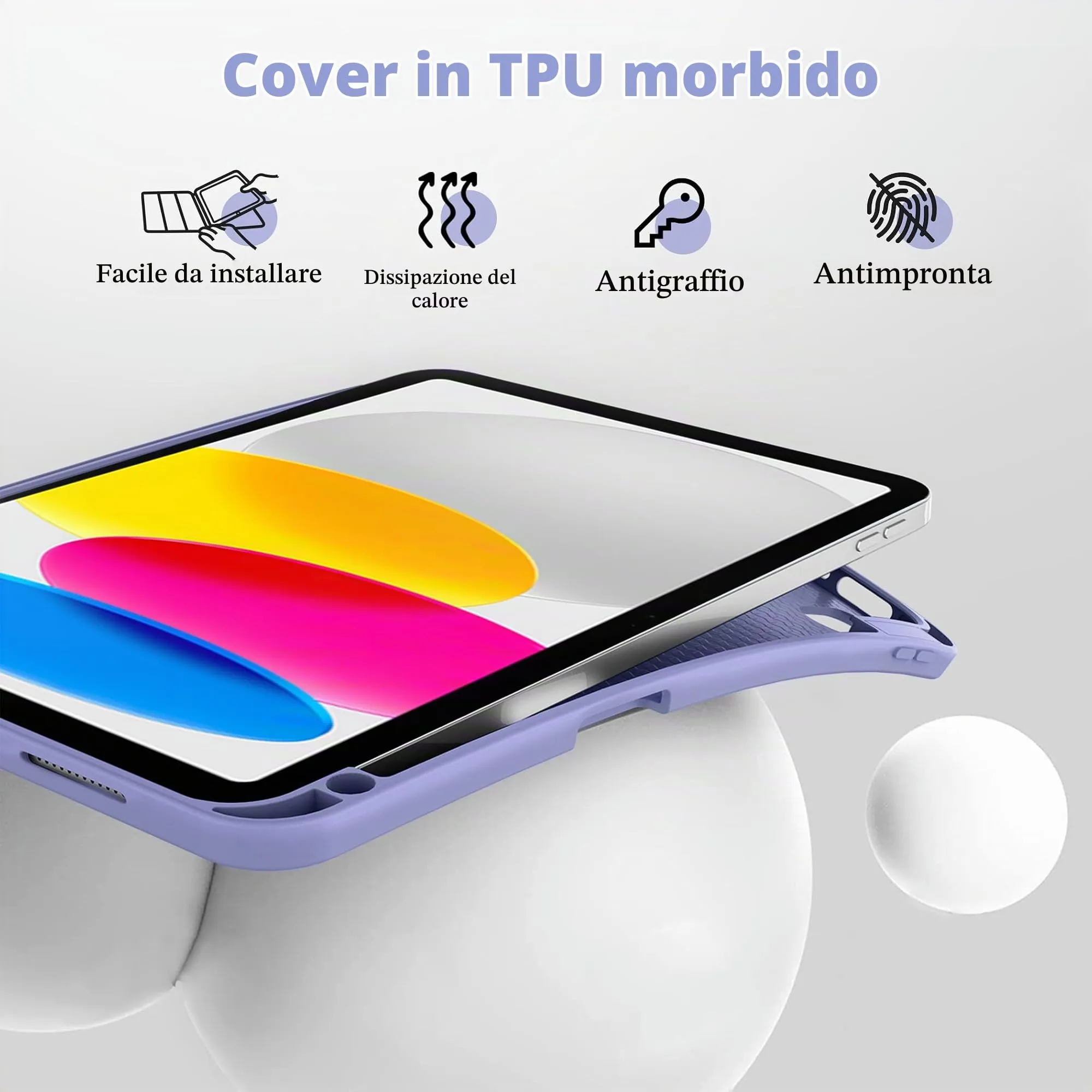 CACOE Cover per iPad 11 Generazione (A16) e iPad 10 Generazione (10.9 pollici) - immagine 4