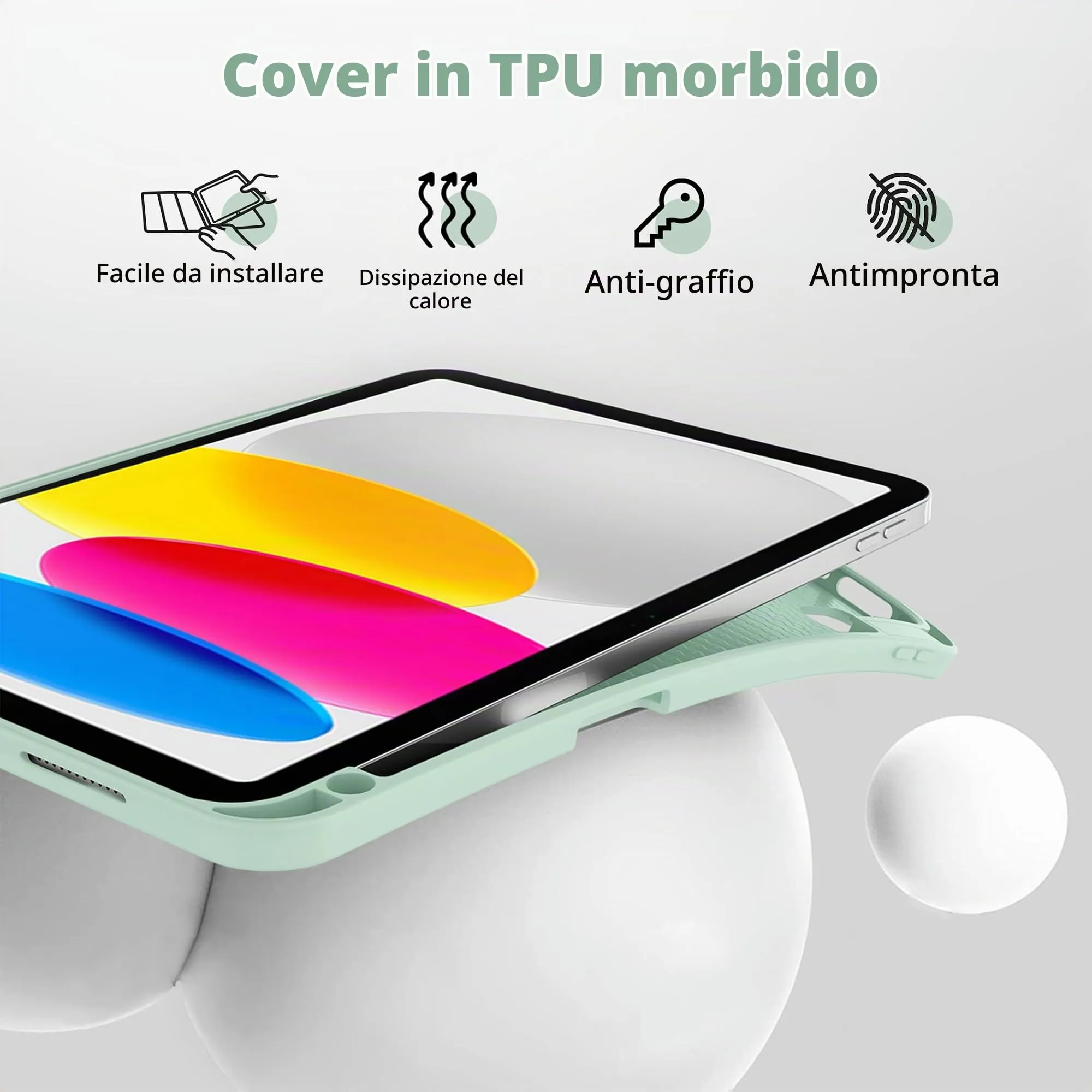 CACOE Cover per iPad 11 Generazione (A16) / iPad 10 Generazione (10.9 pollici) - immagine 4