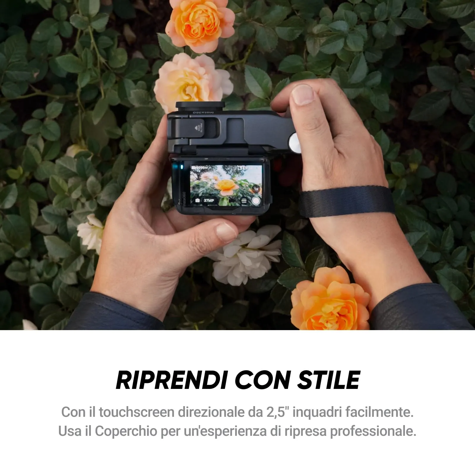 Insta360 Ace Pro 2 Action Cam 8K Leica con Kit impugnatura Xplorer Pro, lenti cinematografica, primi piani, ultragrandangolo, filtro Black Mist e filtro stellare - immagine 10
