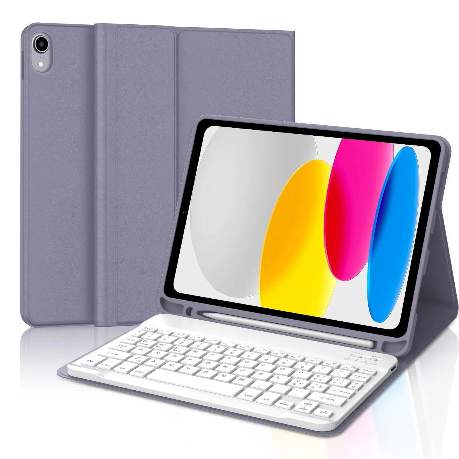 IVEOPPE Tastiera per iPad 11 Generazione 11" (2025) e 10 Generazione 10.9" (2022) Modello A16 - immagine 1