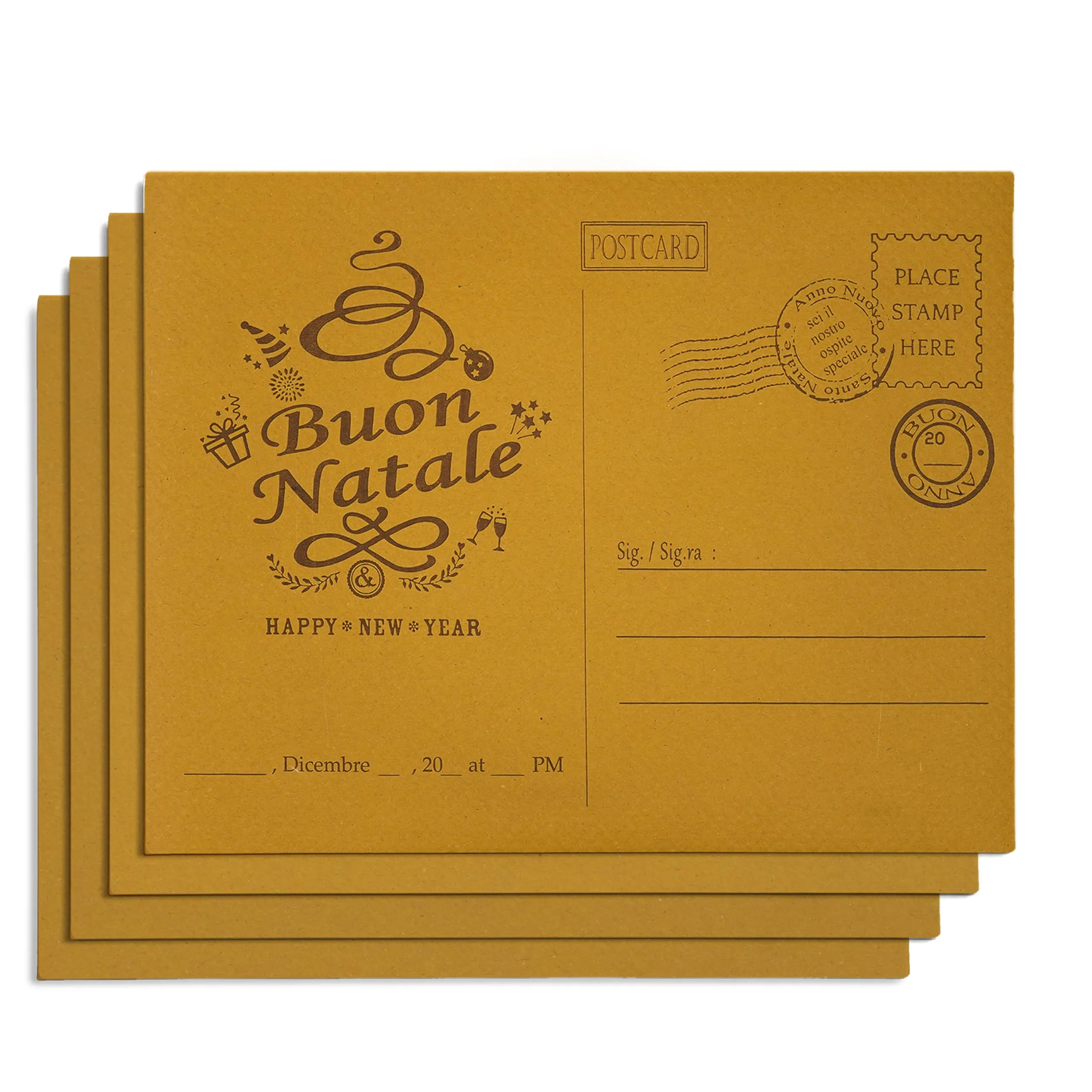 GIORDANO Cart Tovagliette in Carta Paglia Goffrata Stile Natalizio, Monouso, 250 Pezzi - immagine 2