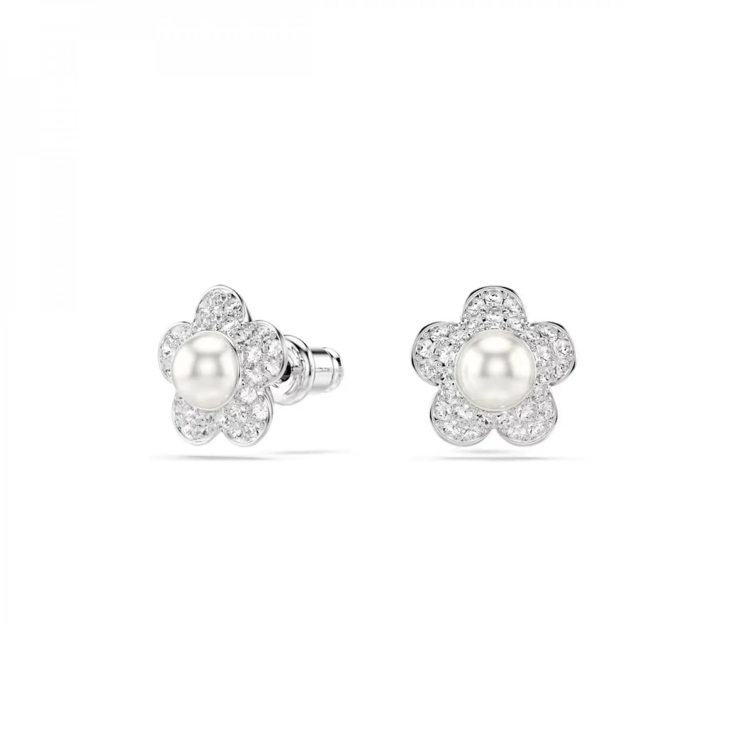 Swarovski Capsule 2026 Angelic Stud Earrings, Rhodium Plated with Crystals - 5756098 - immagine 2