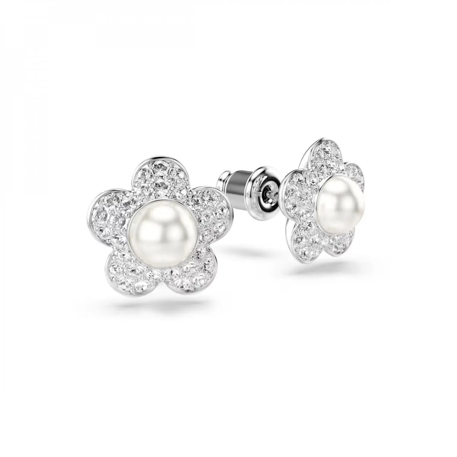 Swarovski Capsule 2026 Angelic Stud Earrings, Rhodium Plated with Crystals - 5756098 - immagine 3