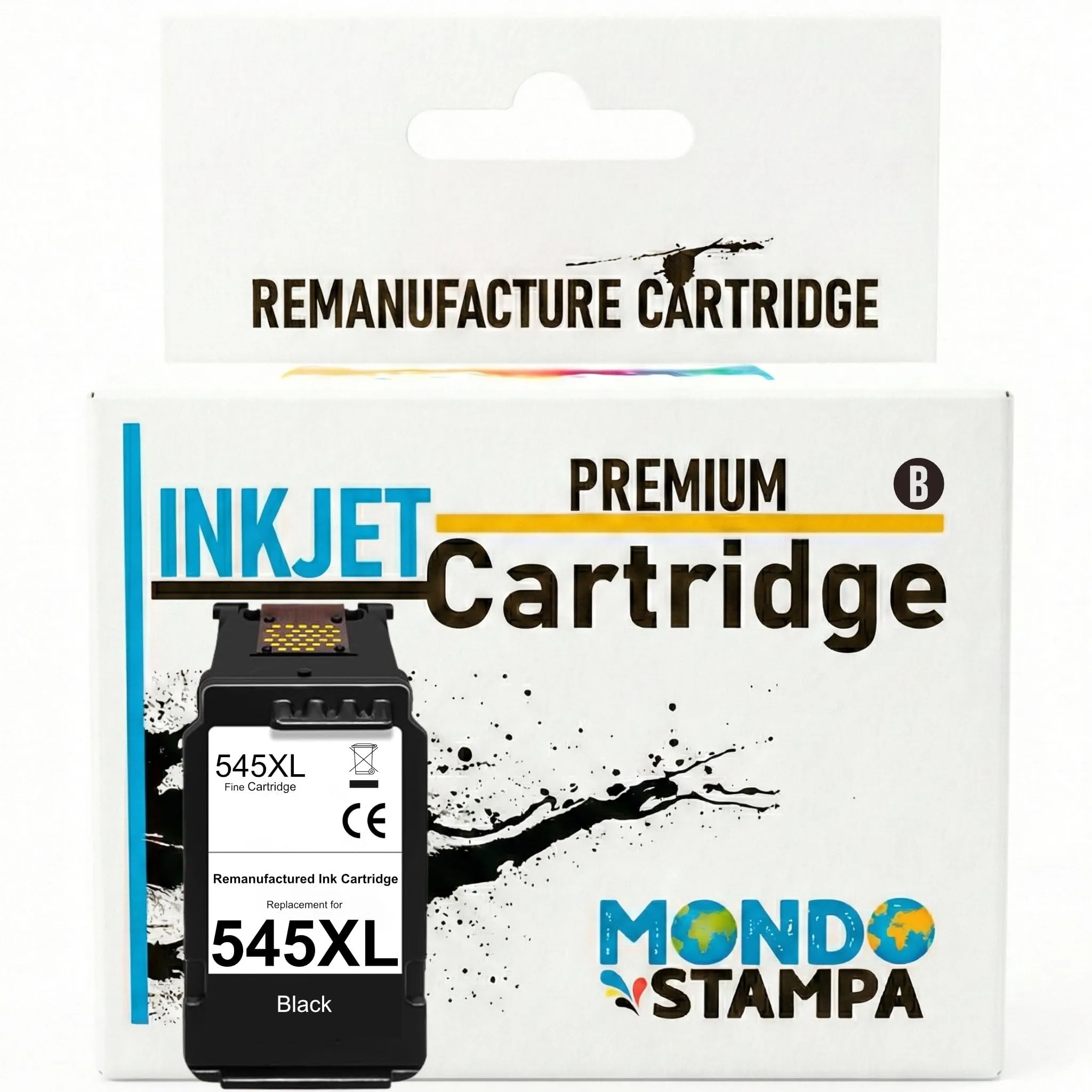 Mondo Stampa Cartuccia Nero Alta Capacità Compatibile con Canon PG-545 XL per Stampanti PIXMA MG2550, TS3150, TR4550 e Serie MG, TS, TR, MX, IP - immagine 1