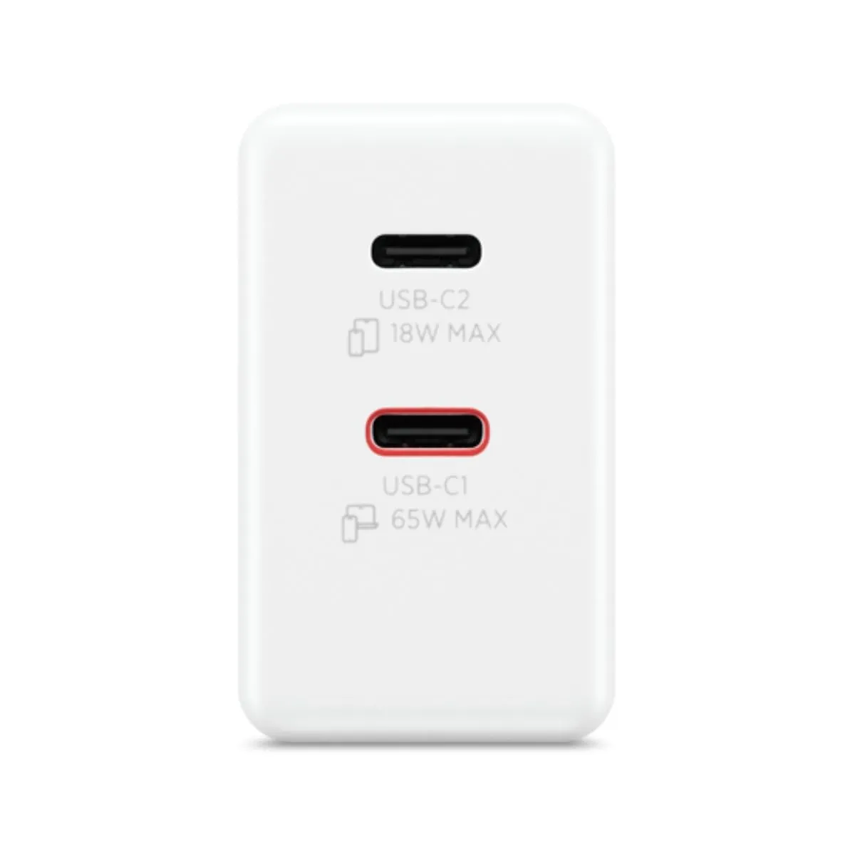 Lenovo Dual USB-C 65W GaN Charger with 1.5m Cable - G0A6065WEU - immagine 3