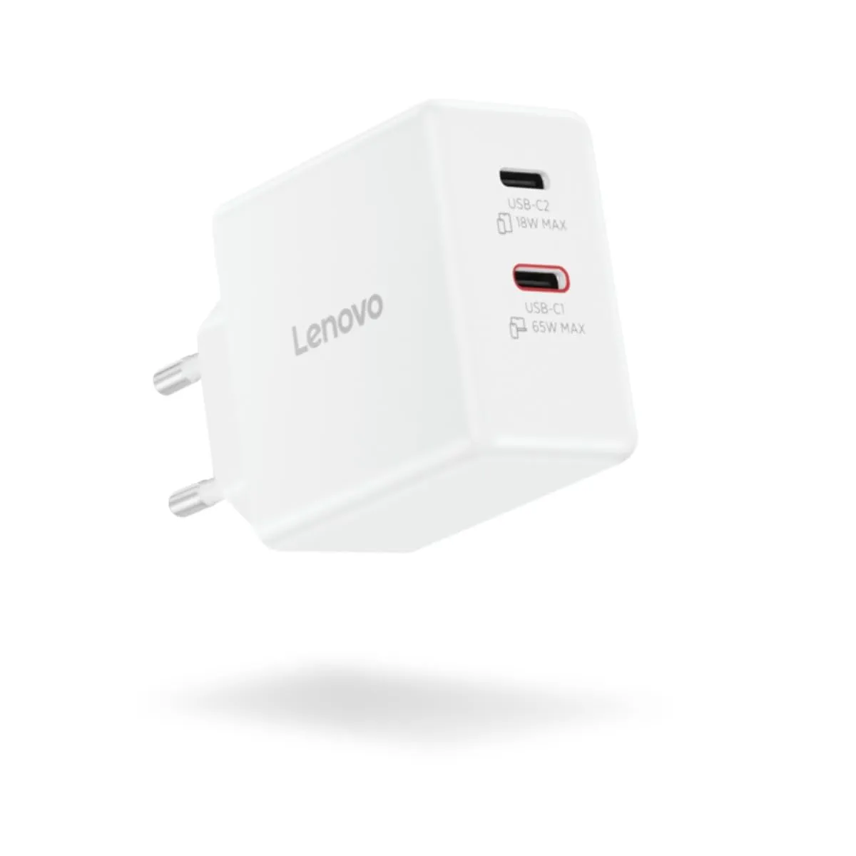Lenovo Dual USB-C 65W GaN Charger with 1.5m Cable - G0A6065WEU - immagine 4