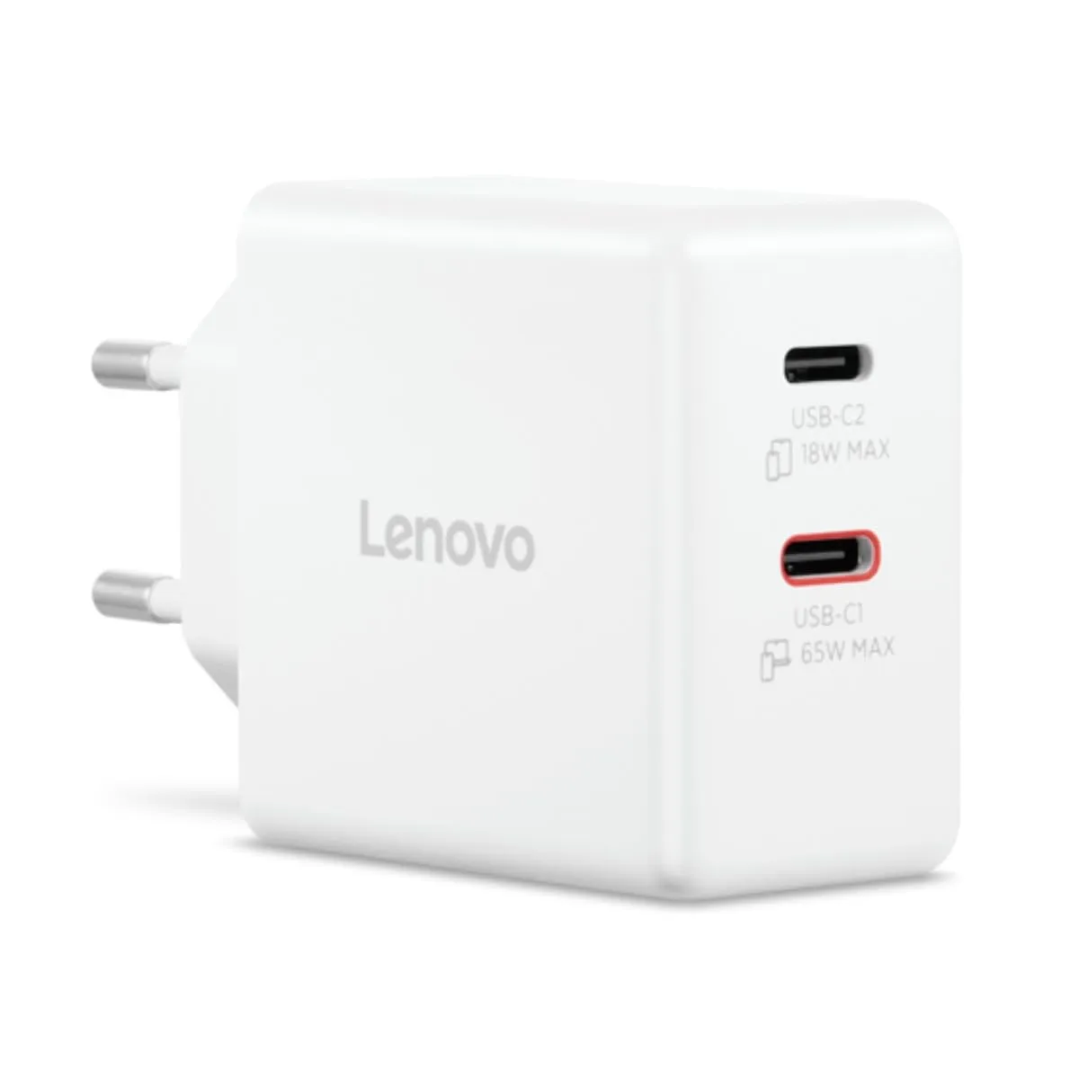 Lenovo Dual USB-C 65W GaN Charger with 1.5m Cable - G0A6065WEU - immagine 8
