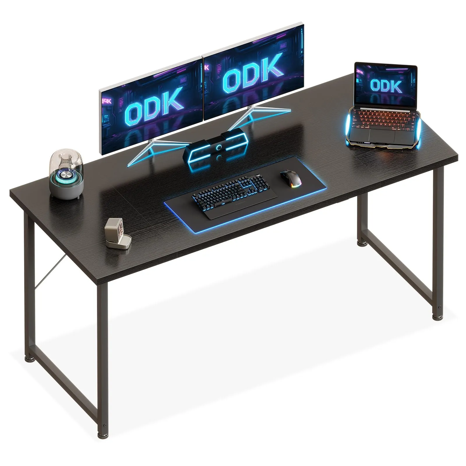 ODK Scrivania per Computer e Ufficio, 140 x 50 cm, Nera - immagine 1