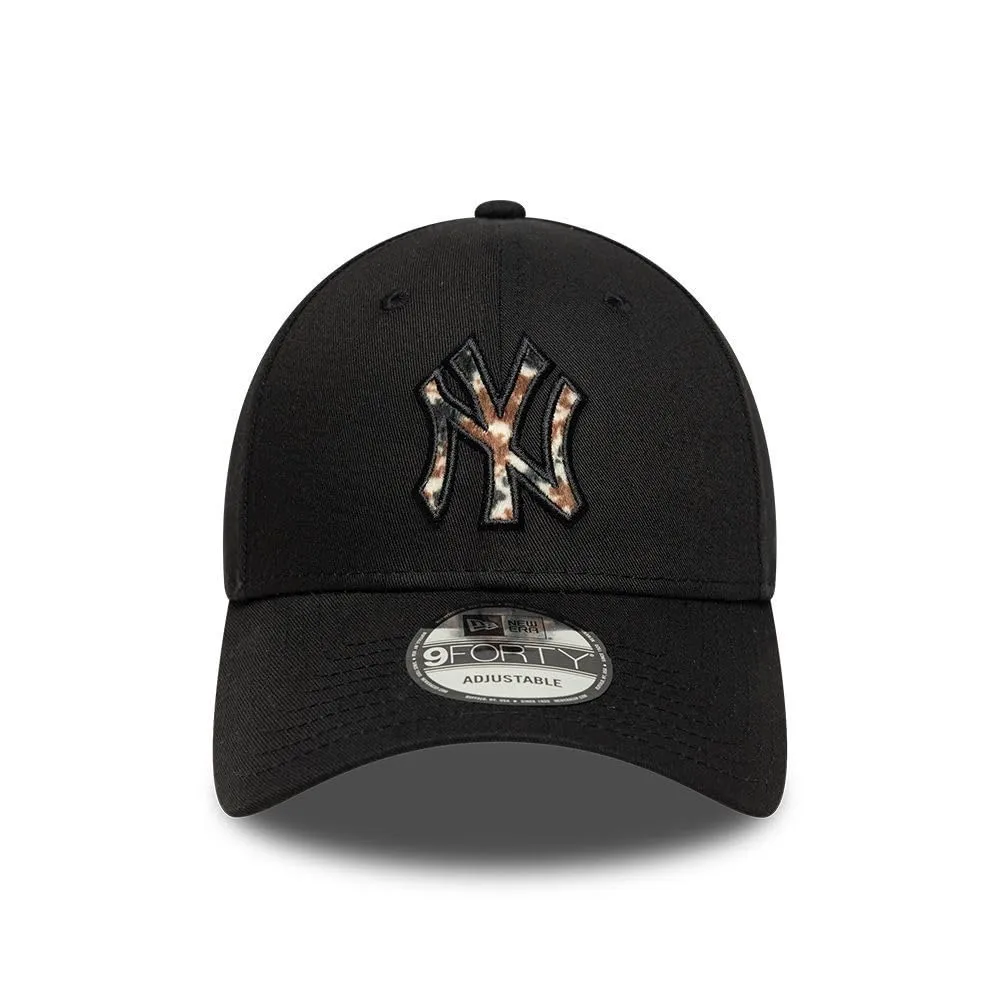 New Era New York Yankees MLB Faux Pony Infill 9Forty Cap - Nero - immagine 2
