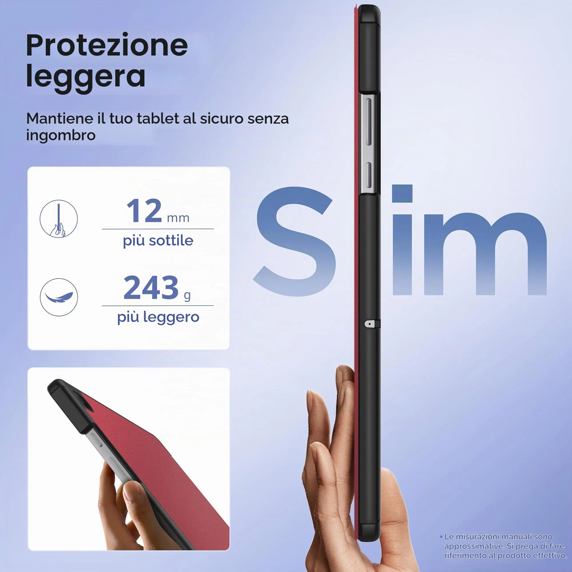 EasyAcc Custodia per Samsung Galaxy Tab A11+ Plus / A9+ 11 Pollici (2025) SM-X236B/SM-X230 - immagine 4