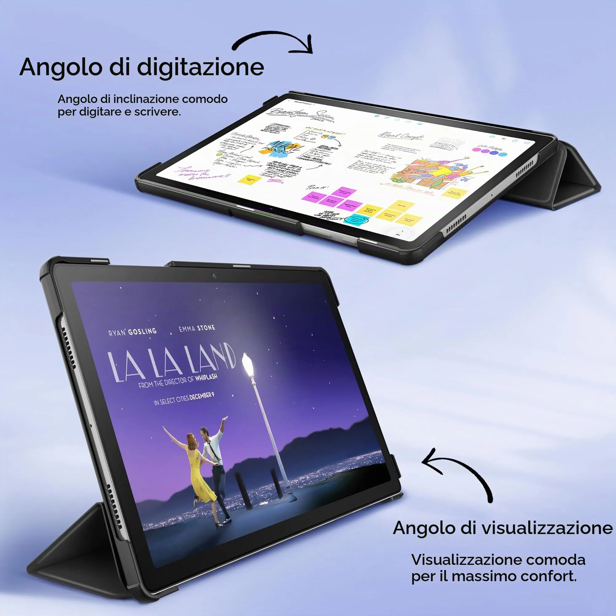EasyAcc Custodia per Samsung Galaxy Tab A11+ Plus 11" (2025) SM-X236B/SM-X230 - Nero - immagine 6