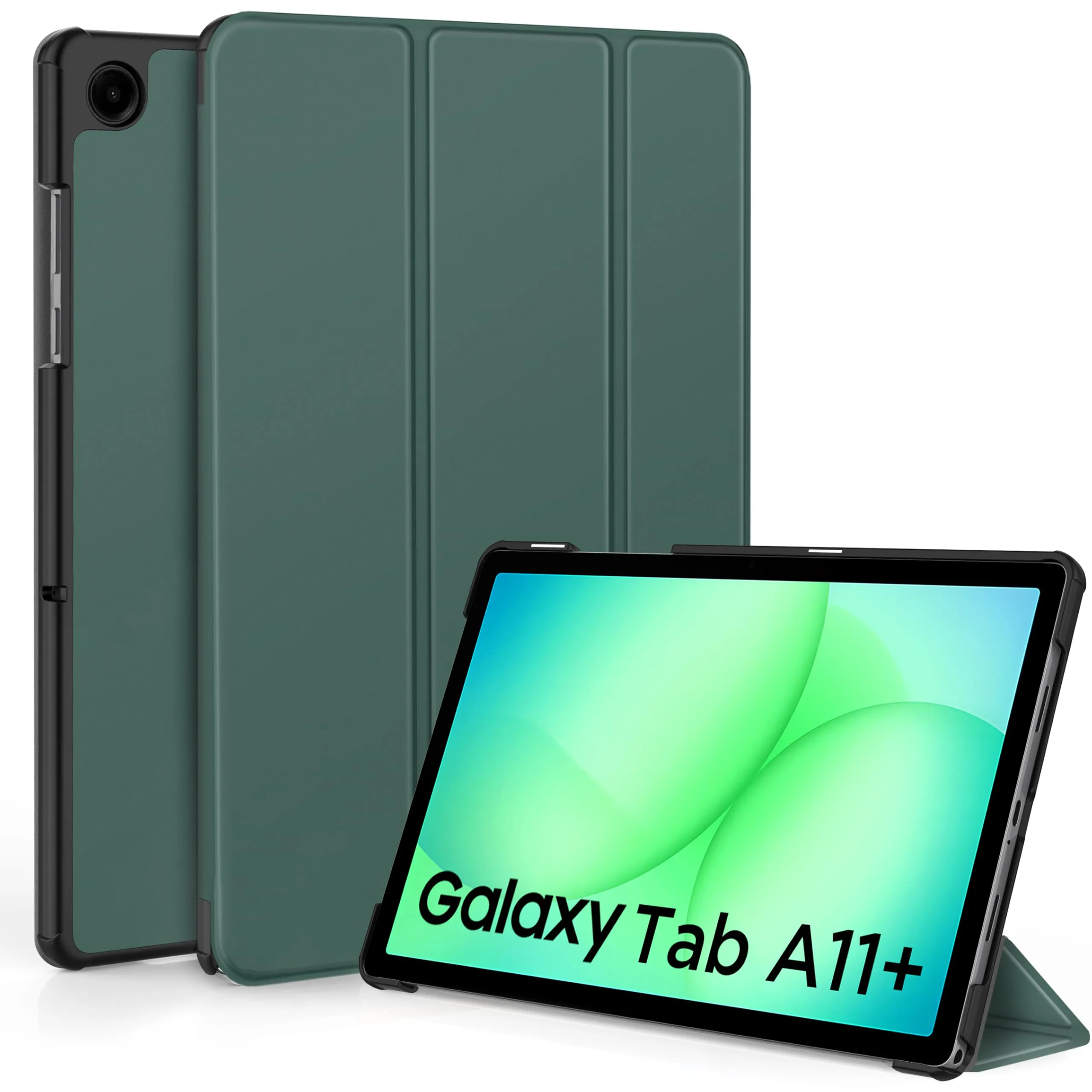 EasyAcc Custodia per Samsung Galaxy Tab A11+ Plus / A9+ 11 Pollici 2025 SM-X236B SM-X230 - Verde scuro - immagine 1