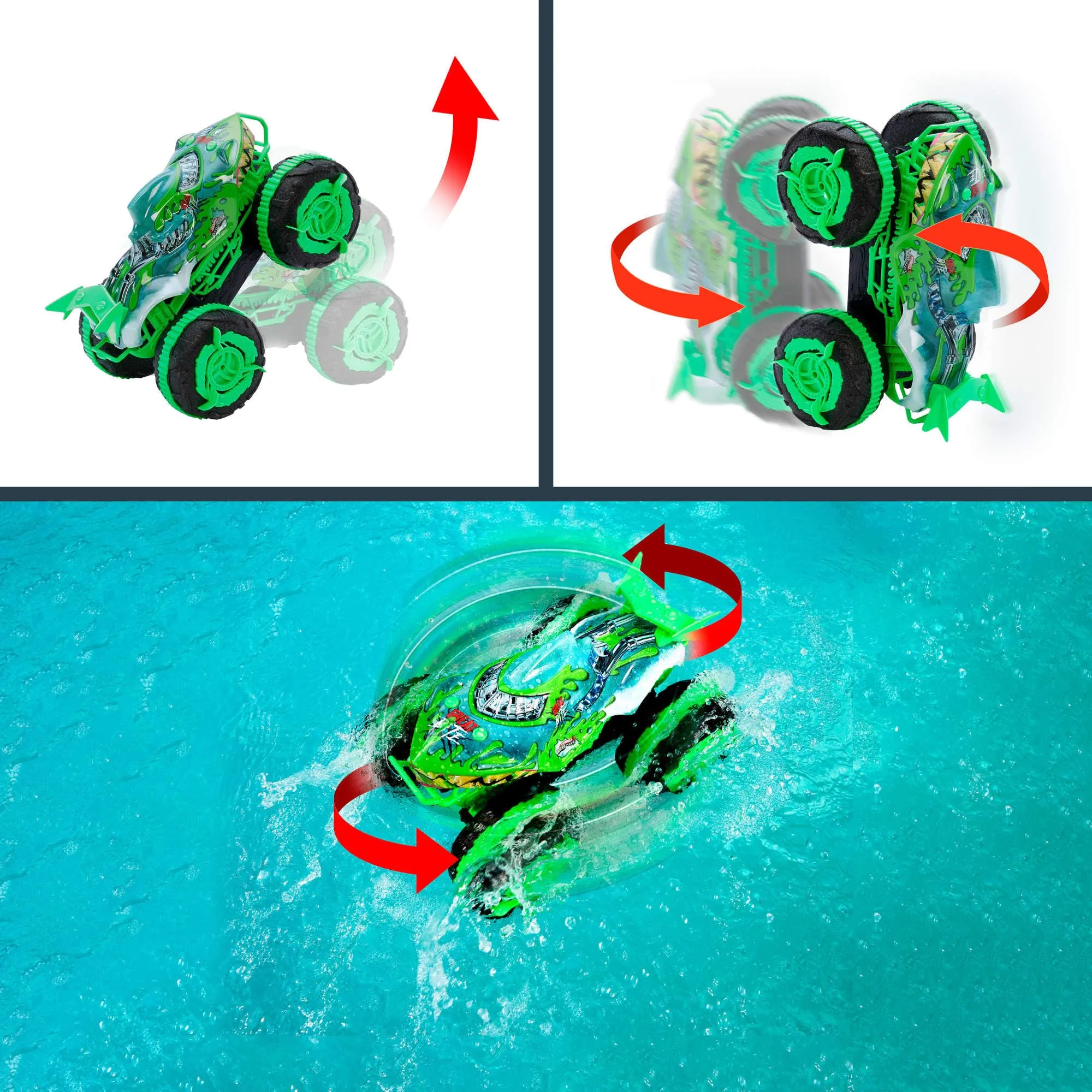 Hot Wheels Monster Trucks Mutant Chaos Great Bite All-Terrain RC - immagine 2