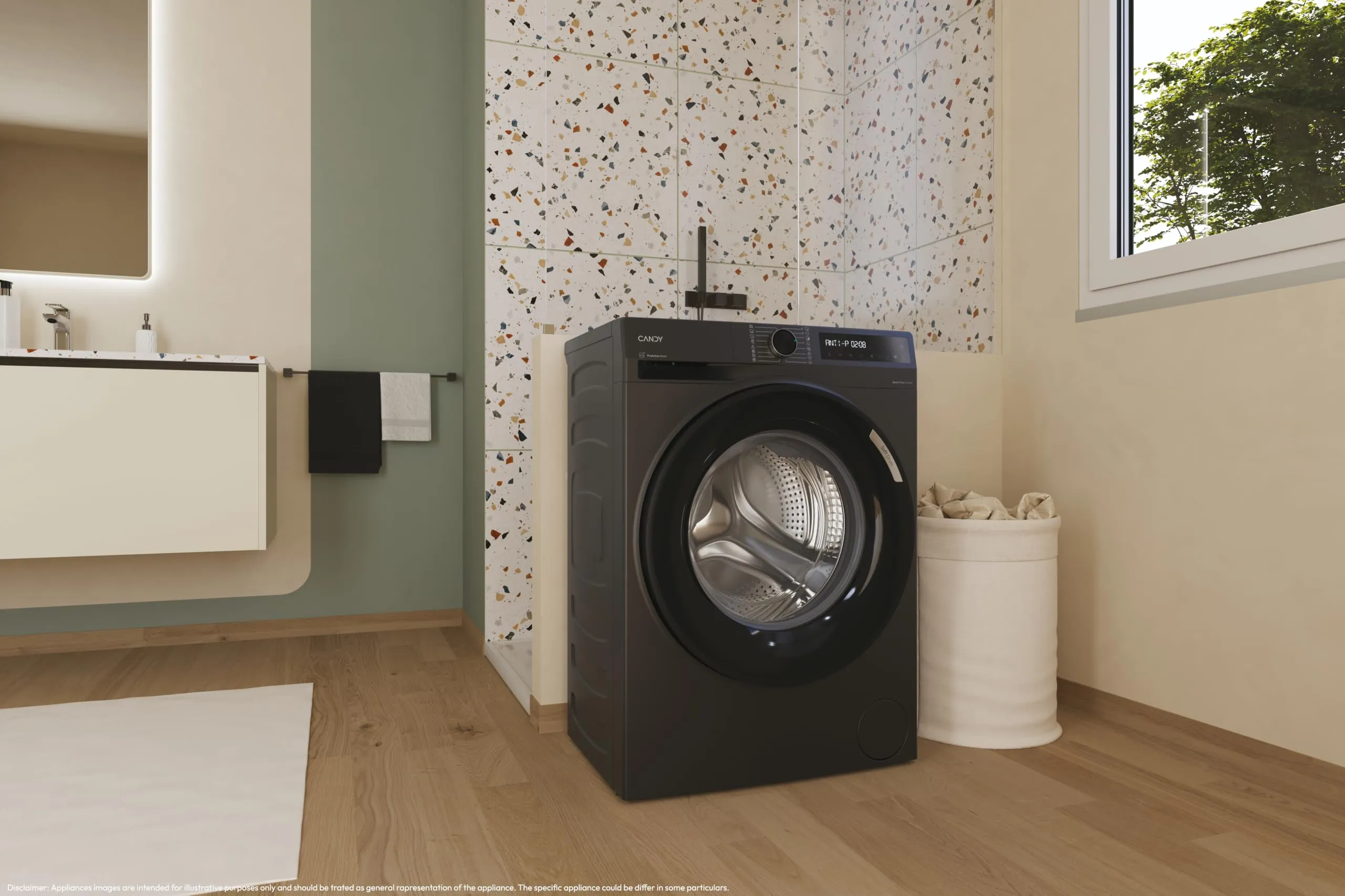 Candy ProWash 500 Lavatrice 7 kg, 1400 Giri, Classe A-20% - immagine 2