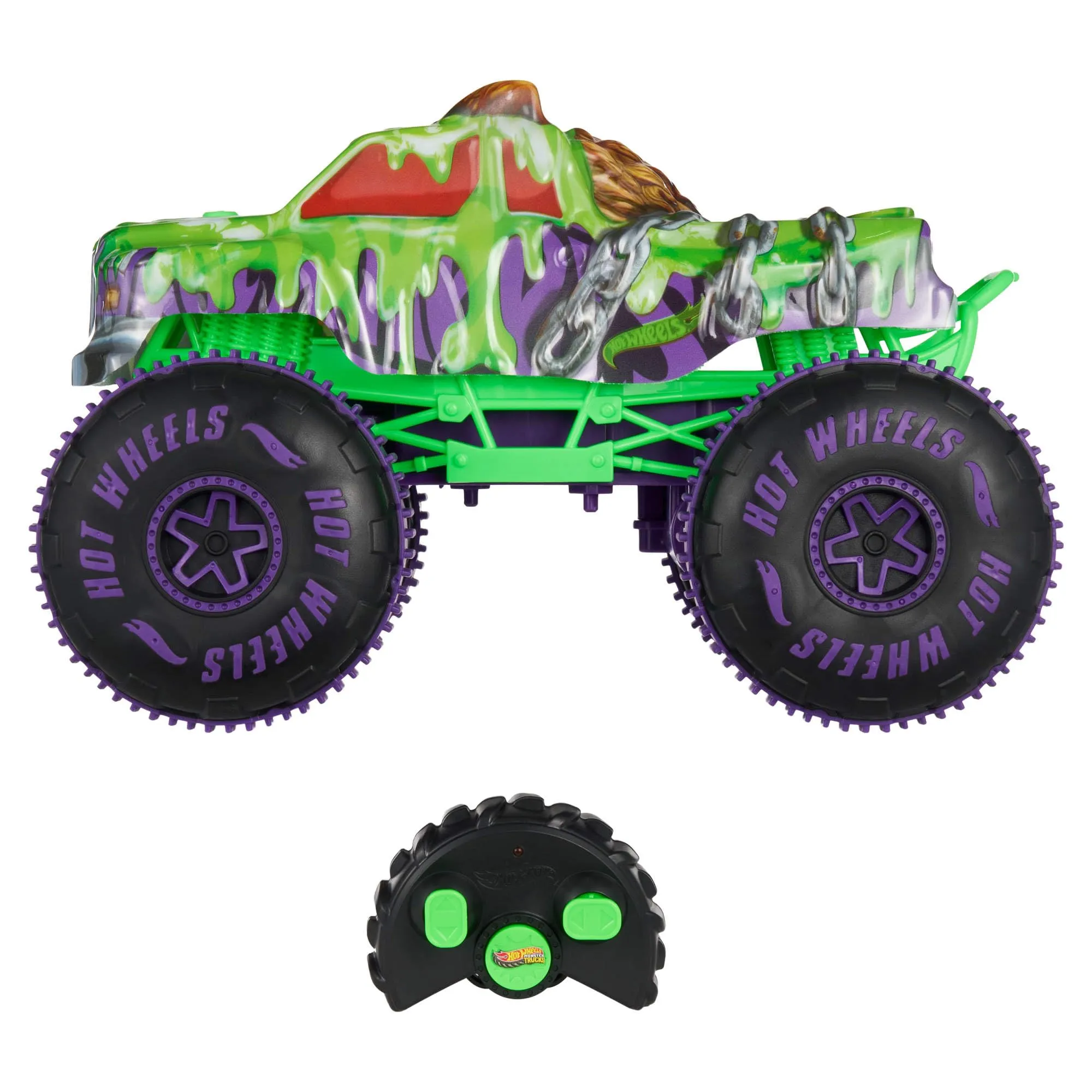 Hot Wheels Monster Trucks Mutant Chaos RC Wreckin’ Wolf JMM77 - immagine 4