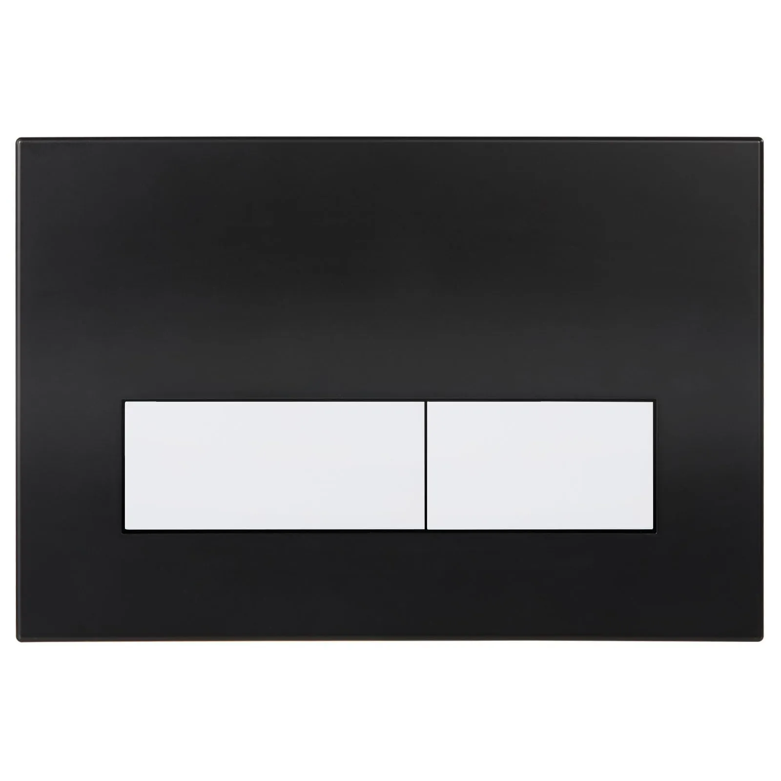 Mendorio Placca di Comando WC Compatibile con Geberit Sigma, UP300 e UP320, Piastra Doppio Scarico, 246×164 mm, Nero Opaco e Bianco Opaco - immagine 1