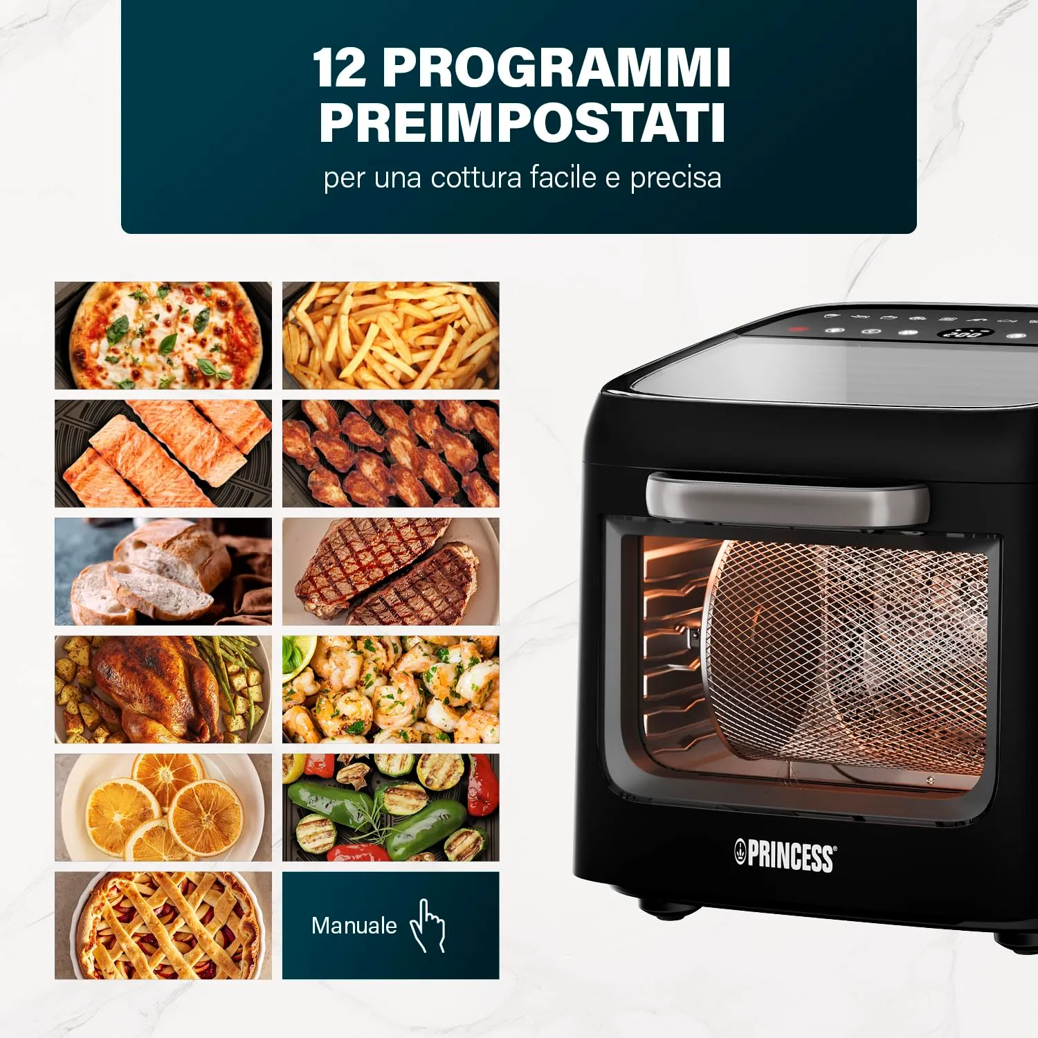 Princess Airfryer Oven Vision 12,6 L 1800 W 01.182288.01.001 - immagine 6