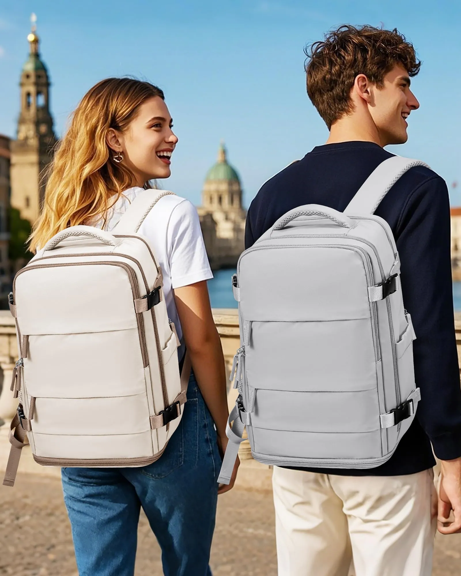 SZLX Zaino da Viaggio Bagaglio a Mano per Ryanair, Wizzair, Easyjet, Compatibile con Laptop 14 Pollici, con Scomparto Scarpe, 40x20x25 cm - immagine 3