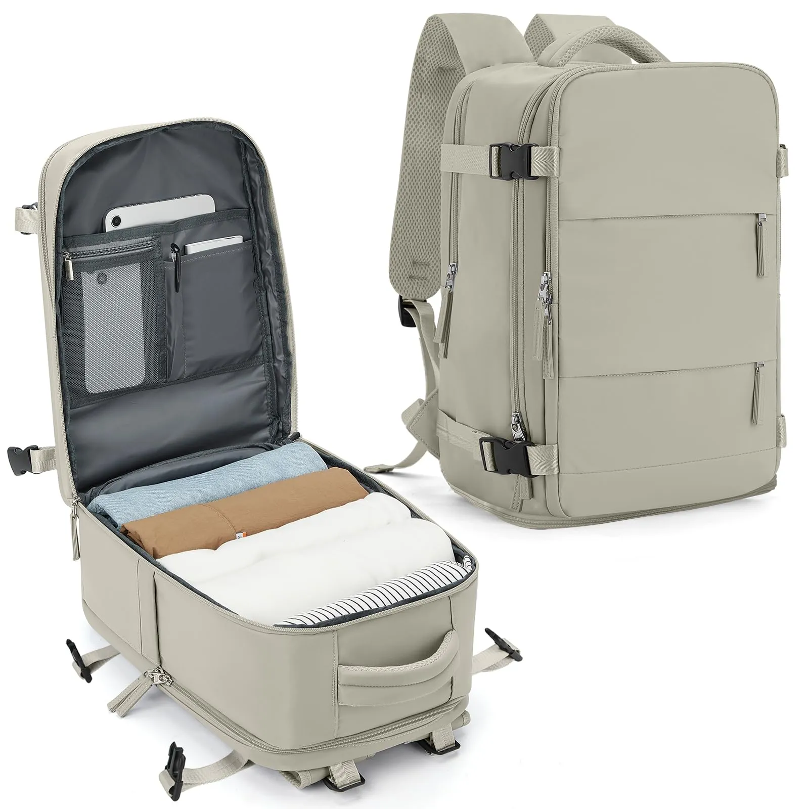 SZLX Zaino da Viaggio Bagaglio a Mano per Ryanair, Wizzair, Easyjet, Laptop 14 Pollici con Porta Scarpe, 40x20x25 cm - immagine 1