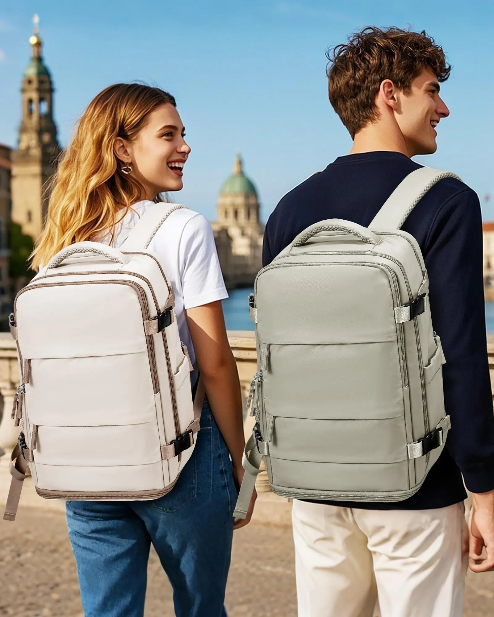 SZLX Zaino da Viaggio Bagaglio a Mano per Ryanair, Wizzair, Easyjet, Laptop 14 Pollici con Porta Scarpe, 40x20x25 cm - immagine 3