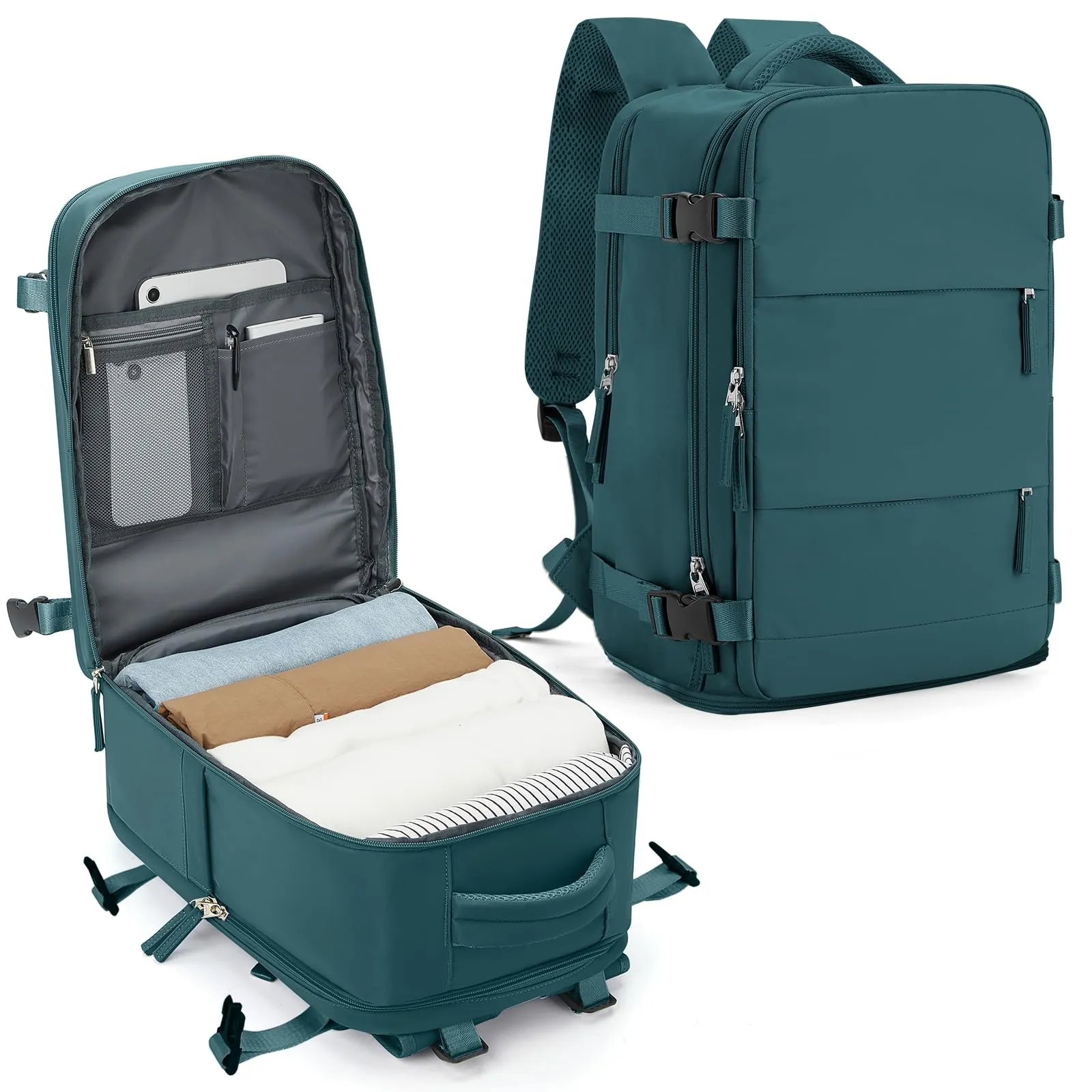 SZLX Zaino da Viaggio Bagaglio a Mano per Ryanair Wizzair Easyjet con Porta Scarpe e Scomparto Laptop 14 Pollici, 40x20x25 cm - immagine 1