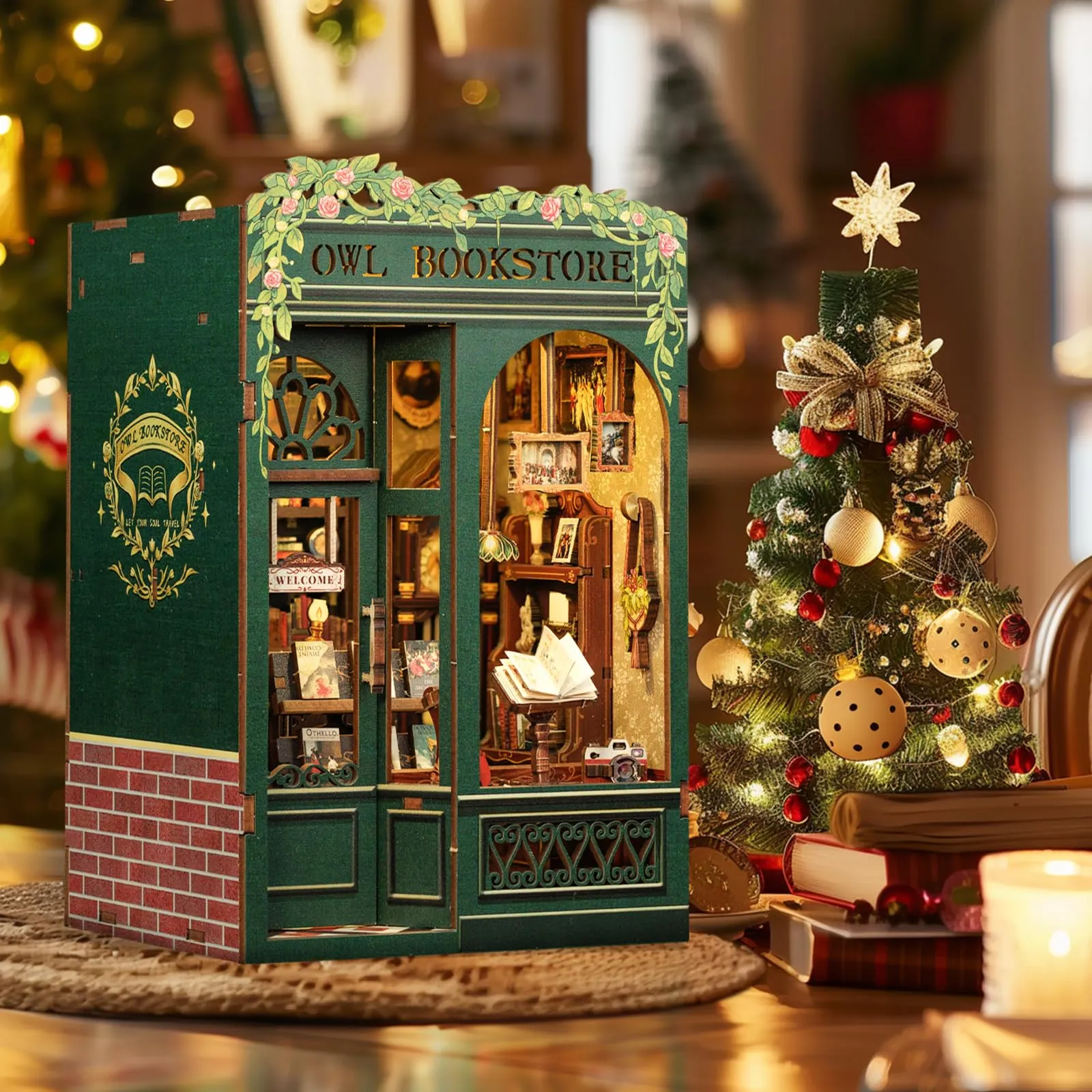 CUTEBEE Book Nook Kit Own Bookstore 1:12 Miniature House BE-SD02 - immagine 8