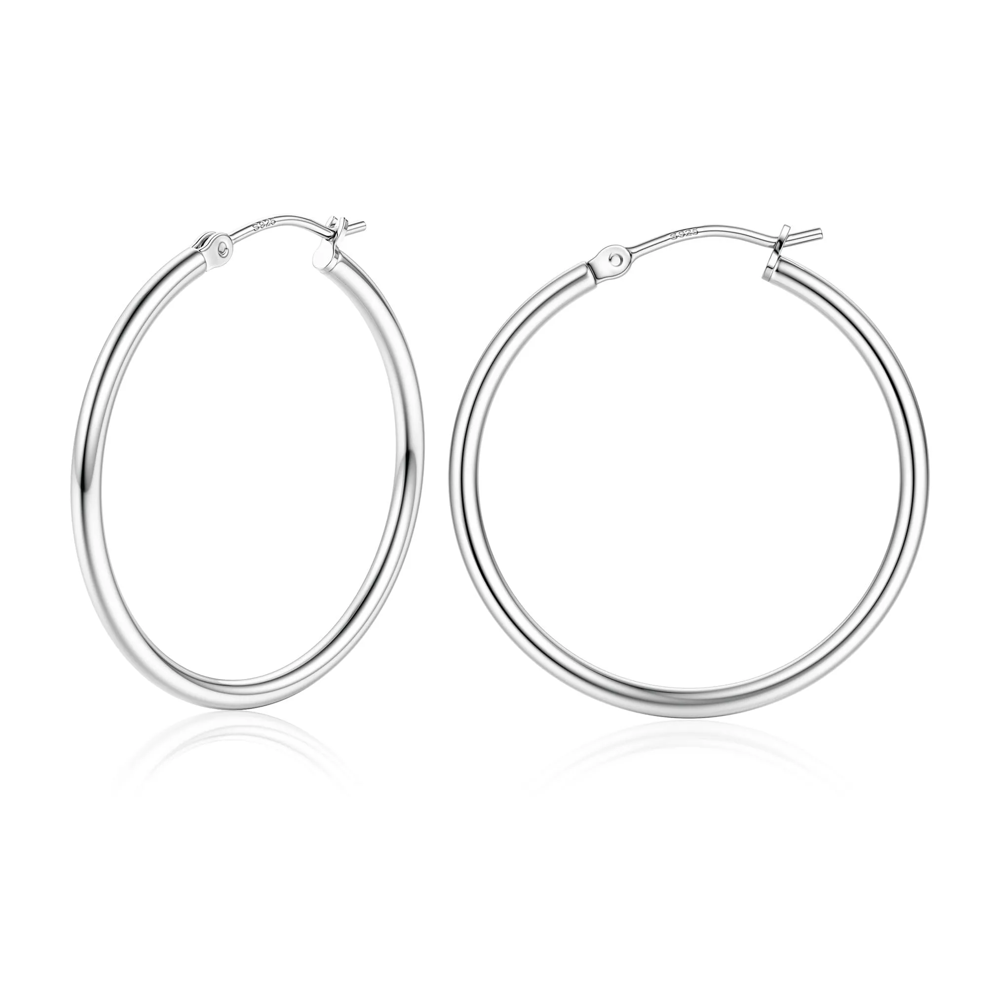 Chriscoco Orecchini Cerchio Argento 925 70mm - immagine 1