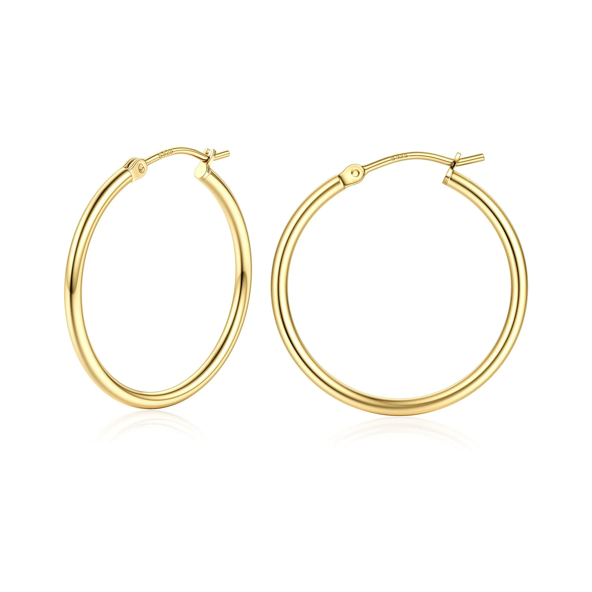 Chriscoco Orecchini Cerchio Argento 925 70MM - immagine 1