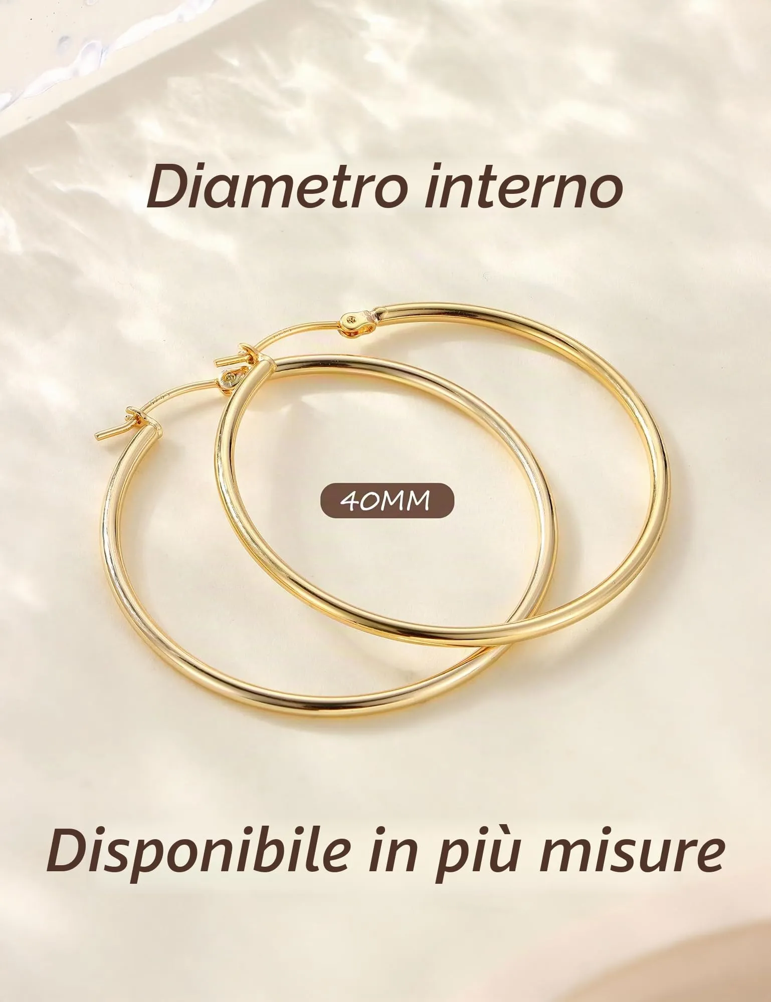 Chriscoco Orecchini Cerchio Argento 925 70MM - immagine 3