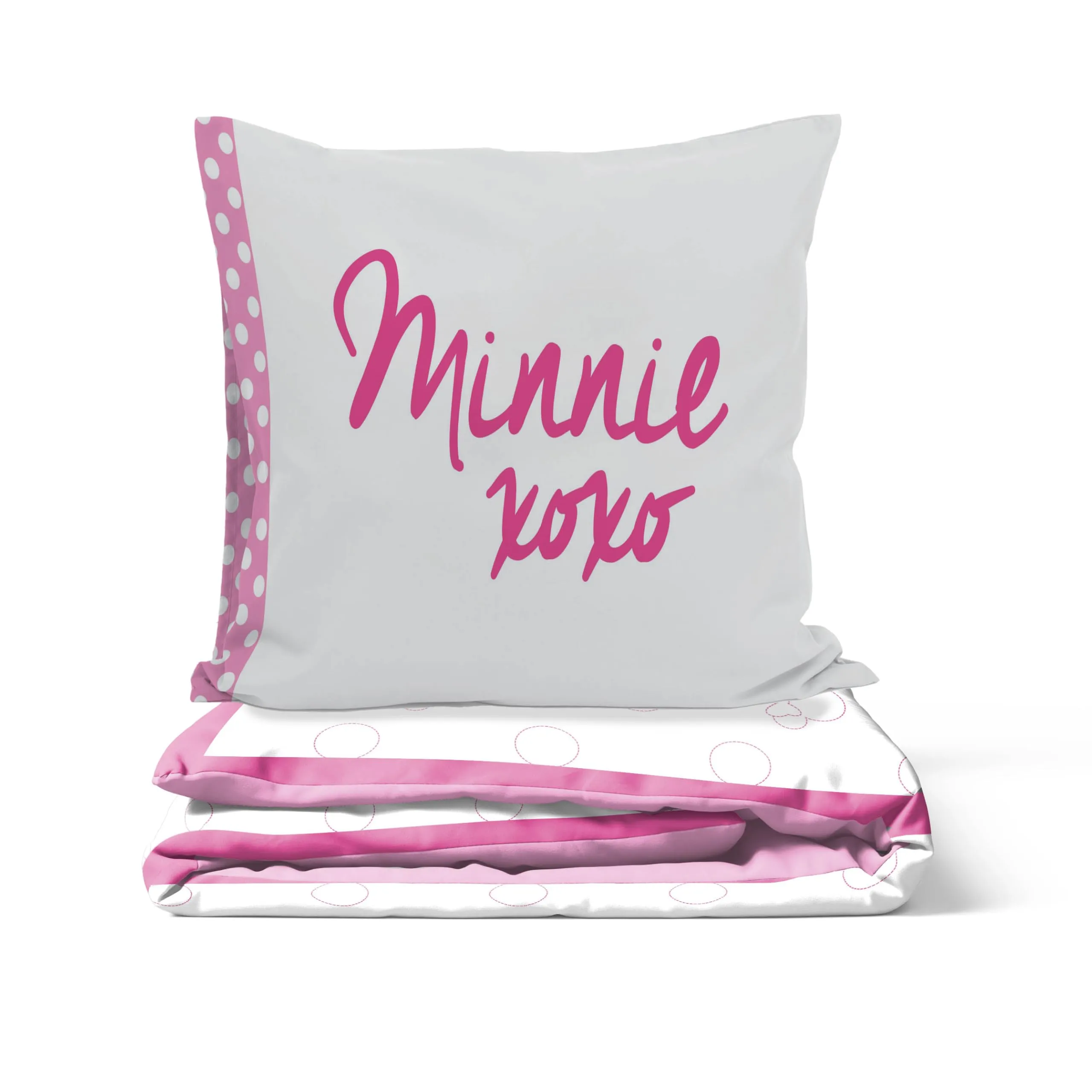 Jay Franco Set Copripiumino Singolo con Federa 80x80 cm, 100% Cotone, Disney Minnie - immagine 4