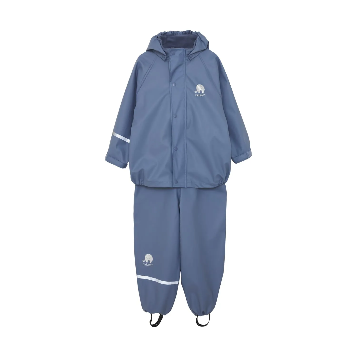 Celavi Basic Rainwear Set Unisex, Solid PU, Grigio, 110 - immagine 1
