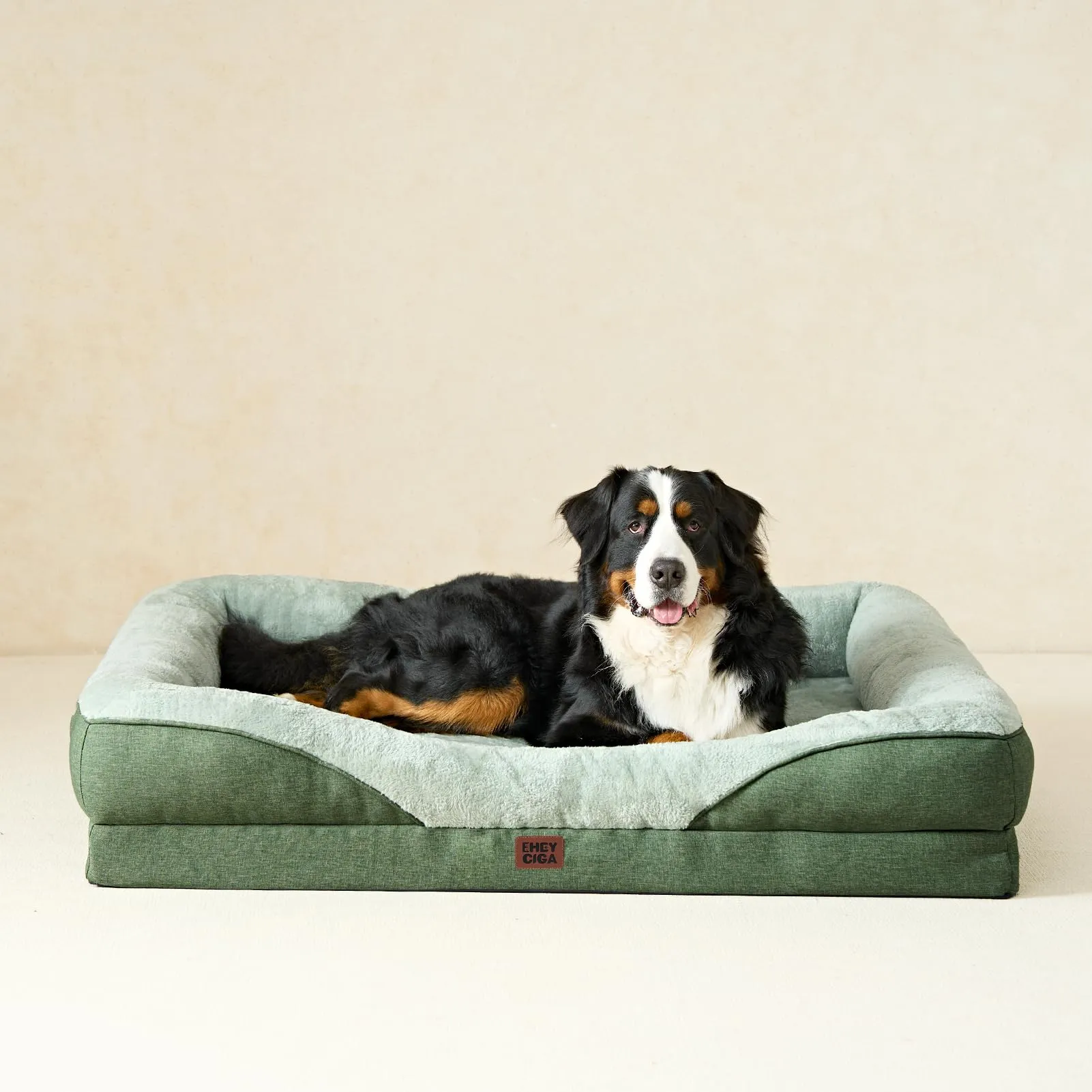 EHEYCIGA Cuccia Cane Interno, Taglia Grande, 122x89x18.9cm, Verde - immagine 9